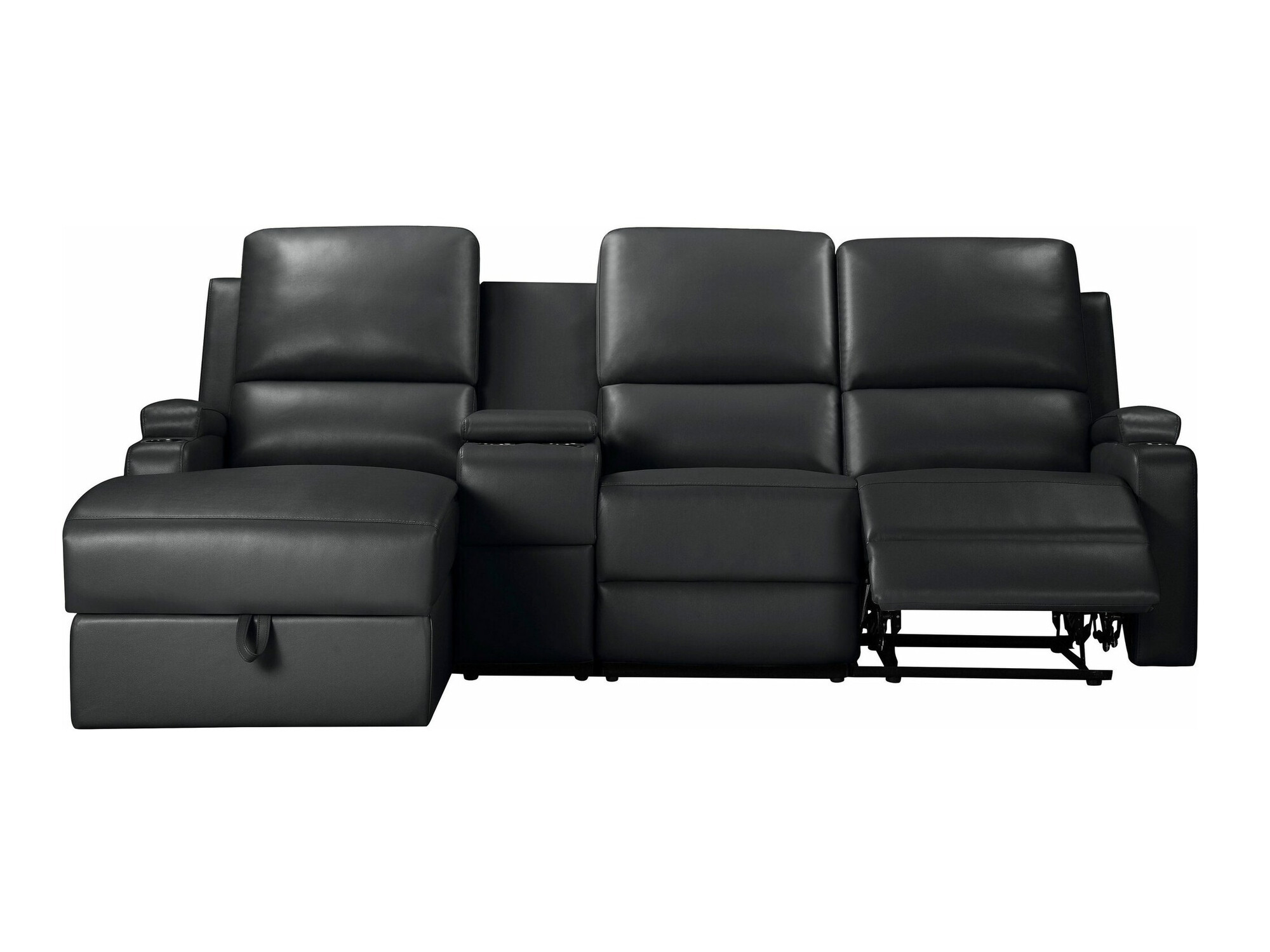 Sillón reclinable de ángulo suave Denton 1368 (Negro)