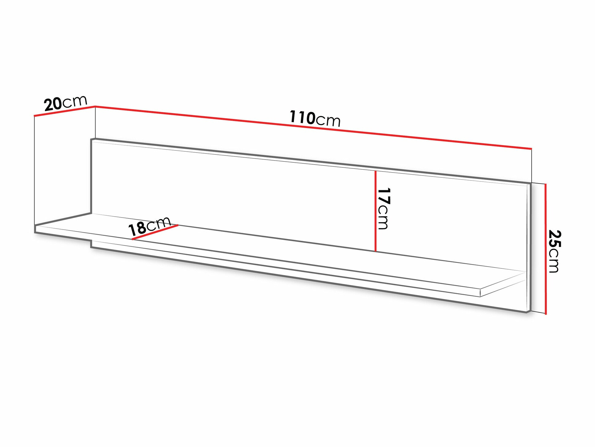 Estantería de pared Fabula