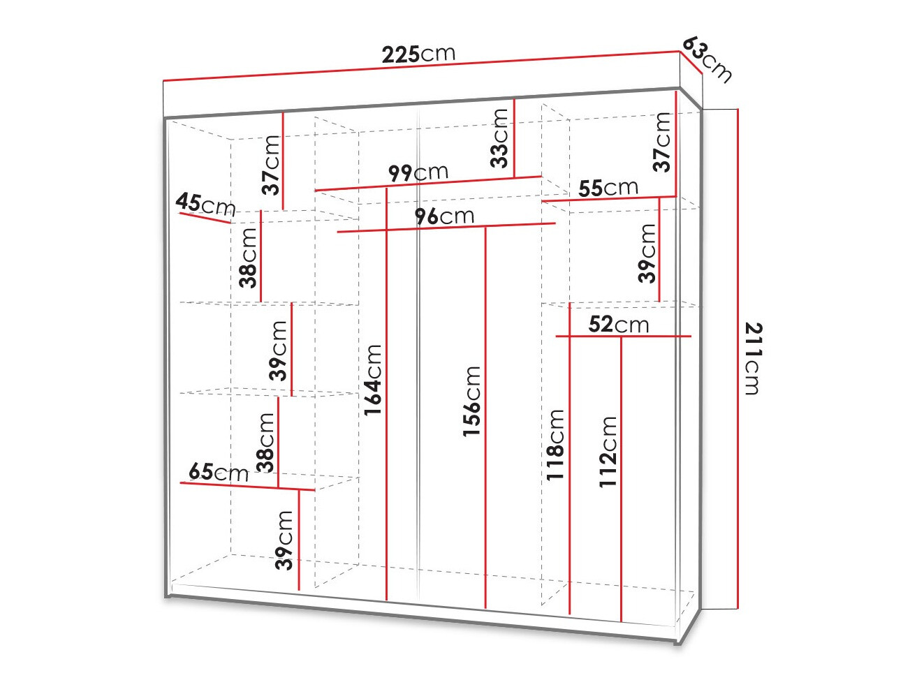 Armario Murrieta 183 (Roble Sonoma)
