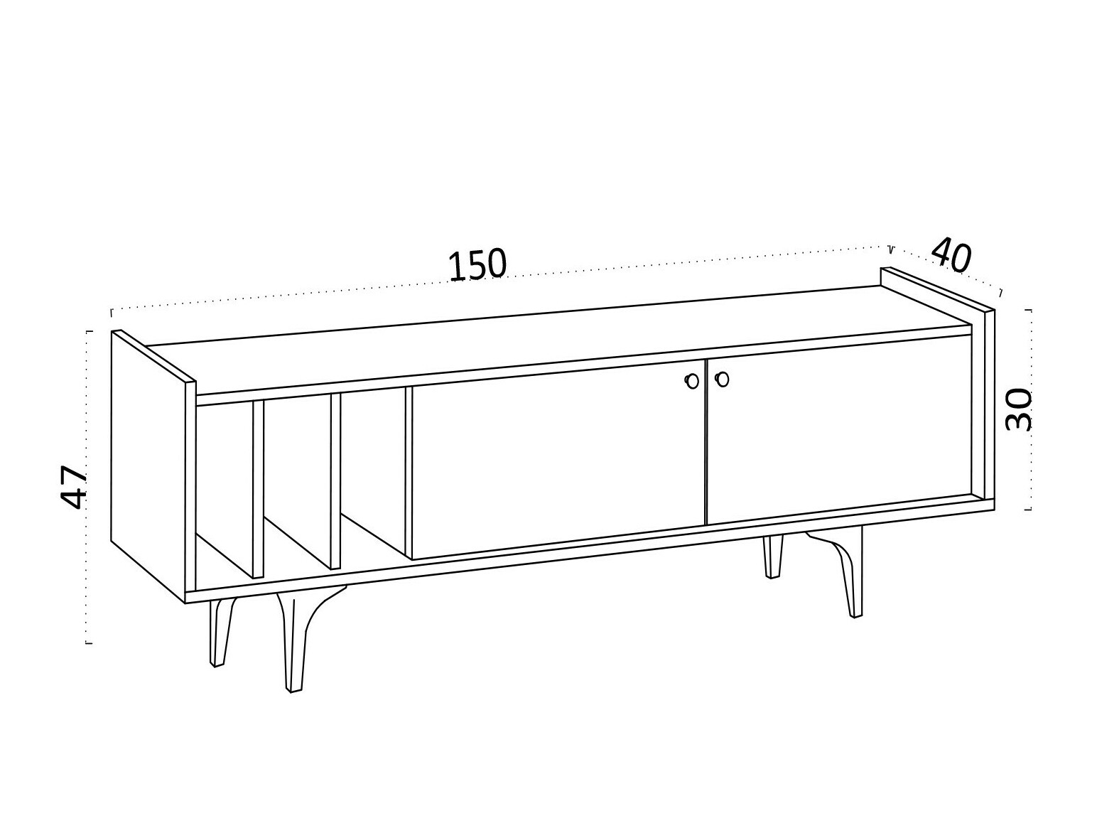 Mueble TV Sonliro 151