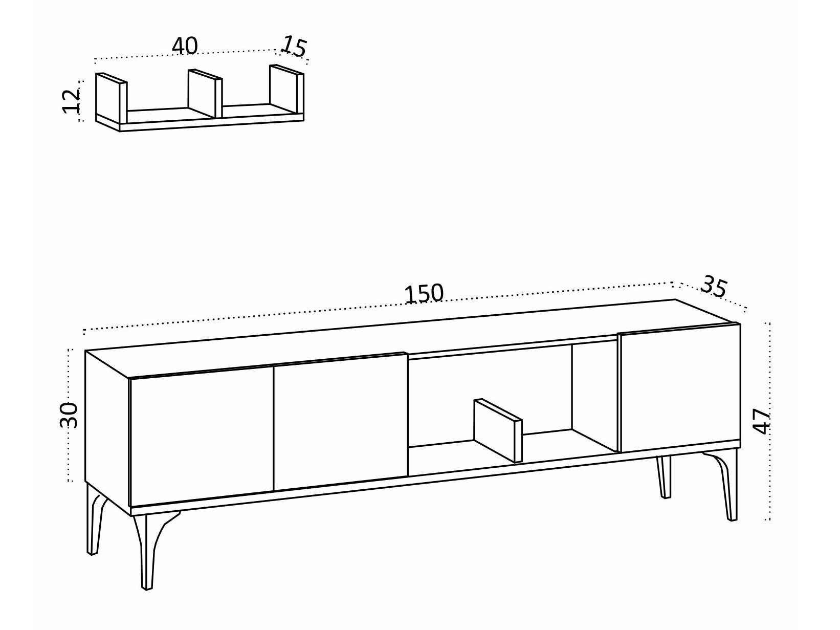 Mueble TV Sonliro 152