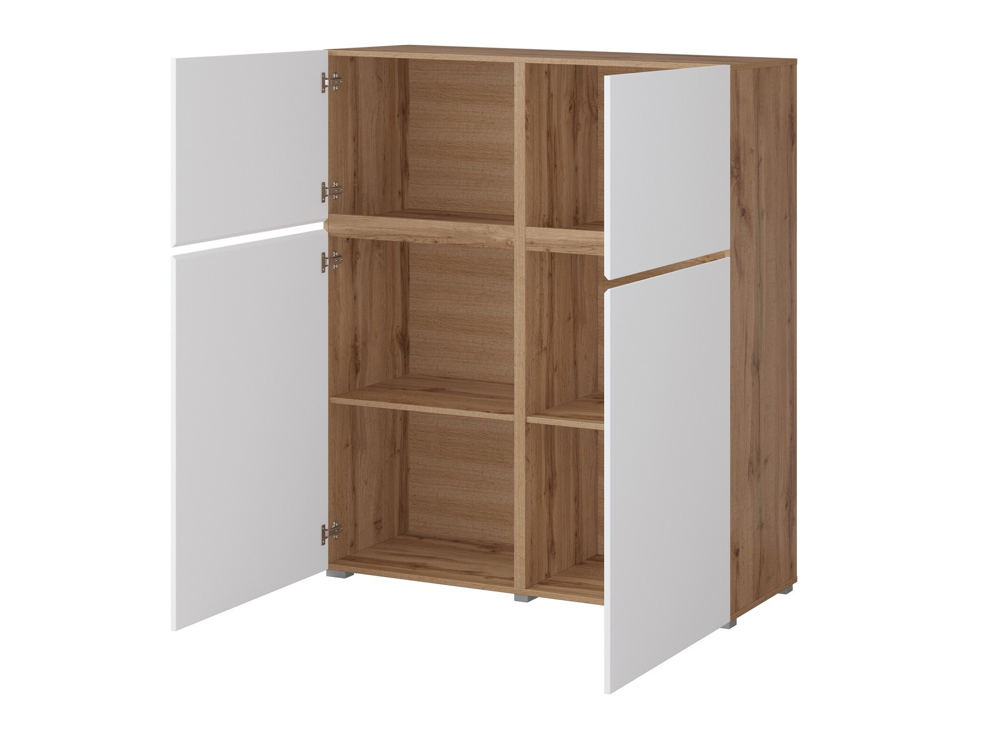 Aparador Alfere 105 (Roble wotan + Blanco)