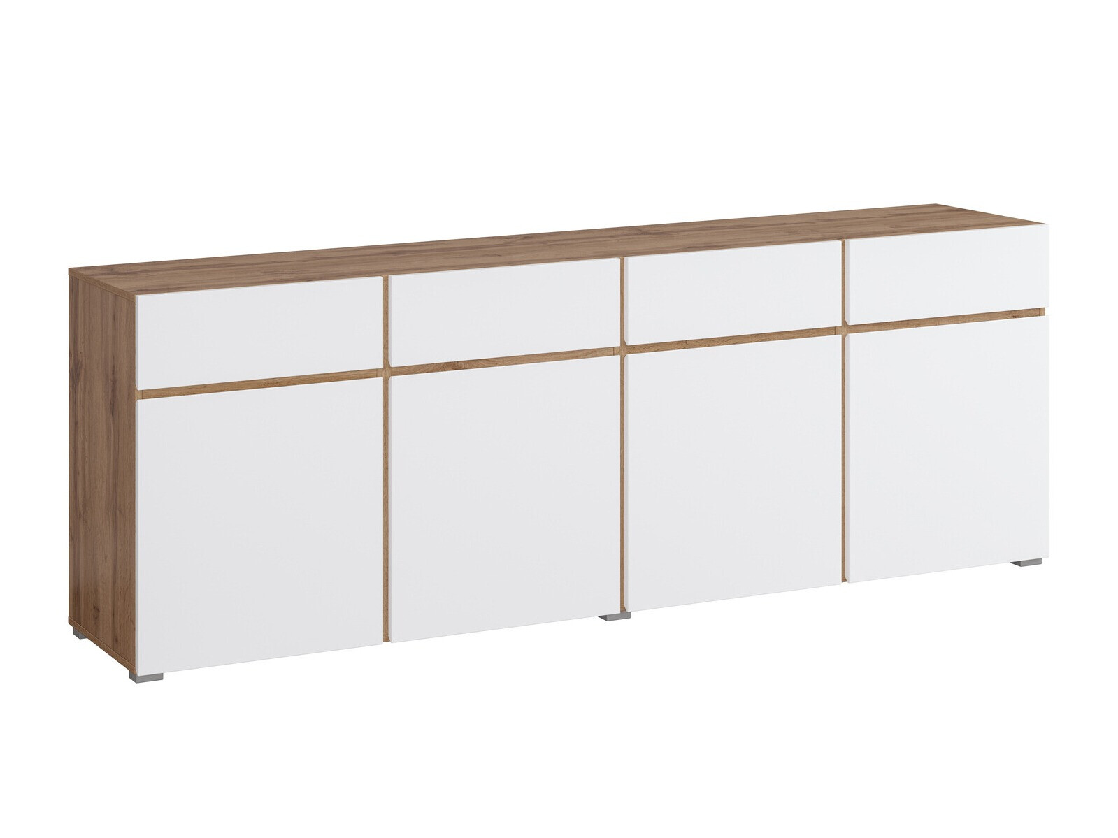 Cómoda Alfere 100 (Roble wotan + Blanco)