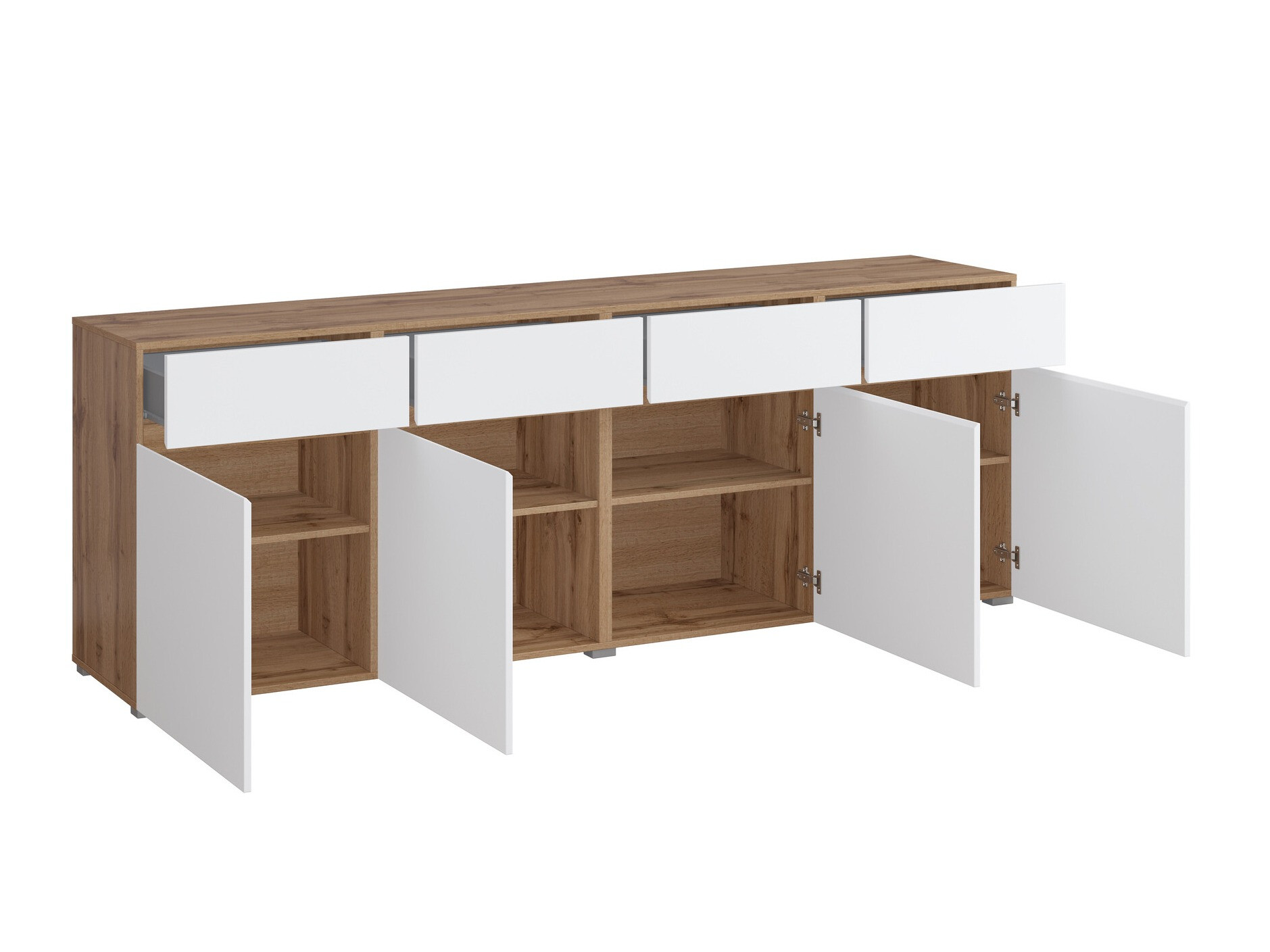 Cómoda Alfere 100 (Roble wotan + Blanco)