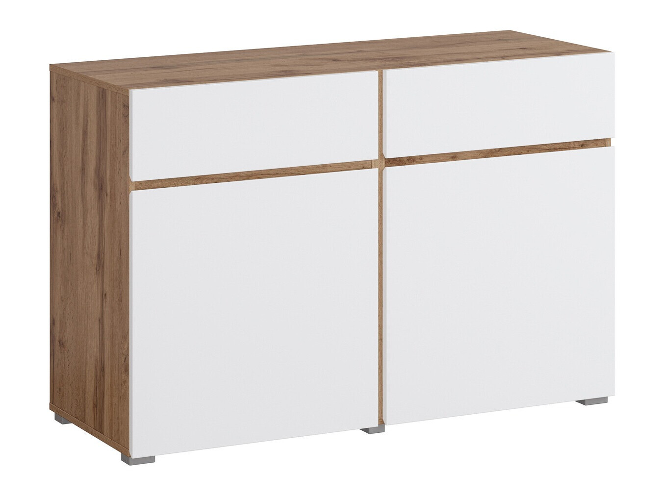 Cómoda Alfere 104 (Roble wotan + Blanco)