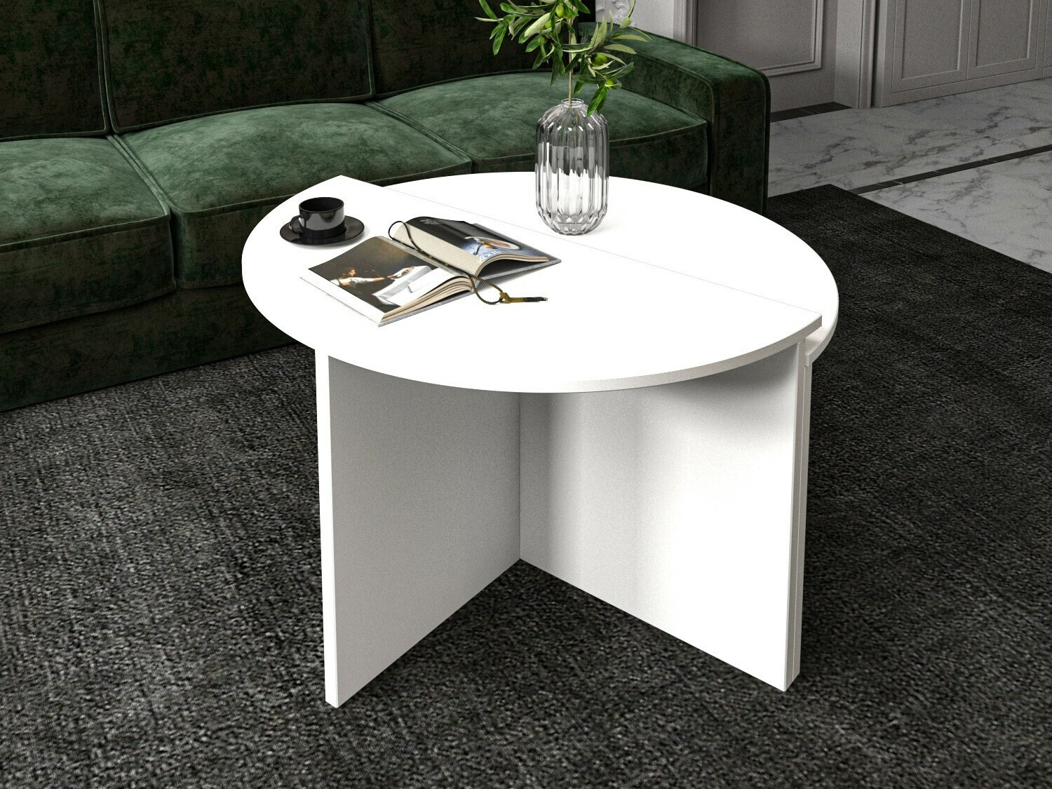 Conjunto mesa de centro Kailua 2581 (Blanco)
