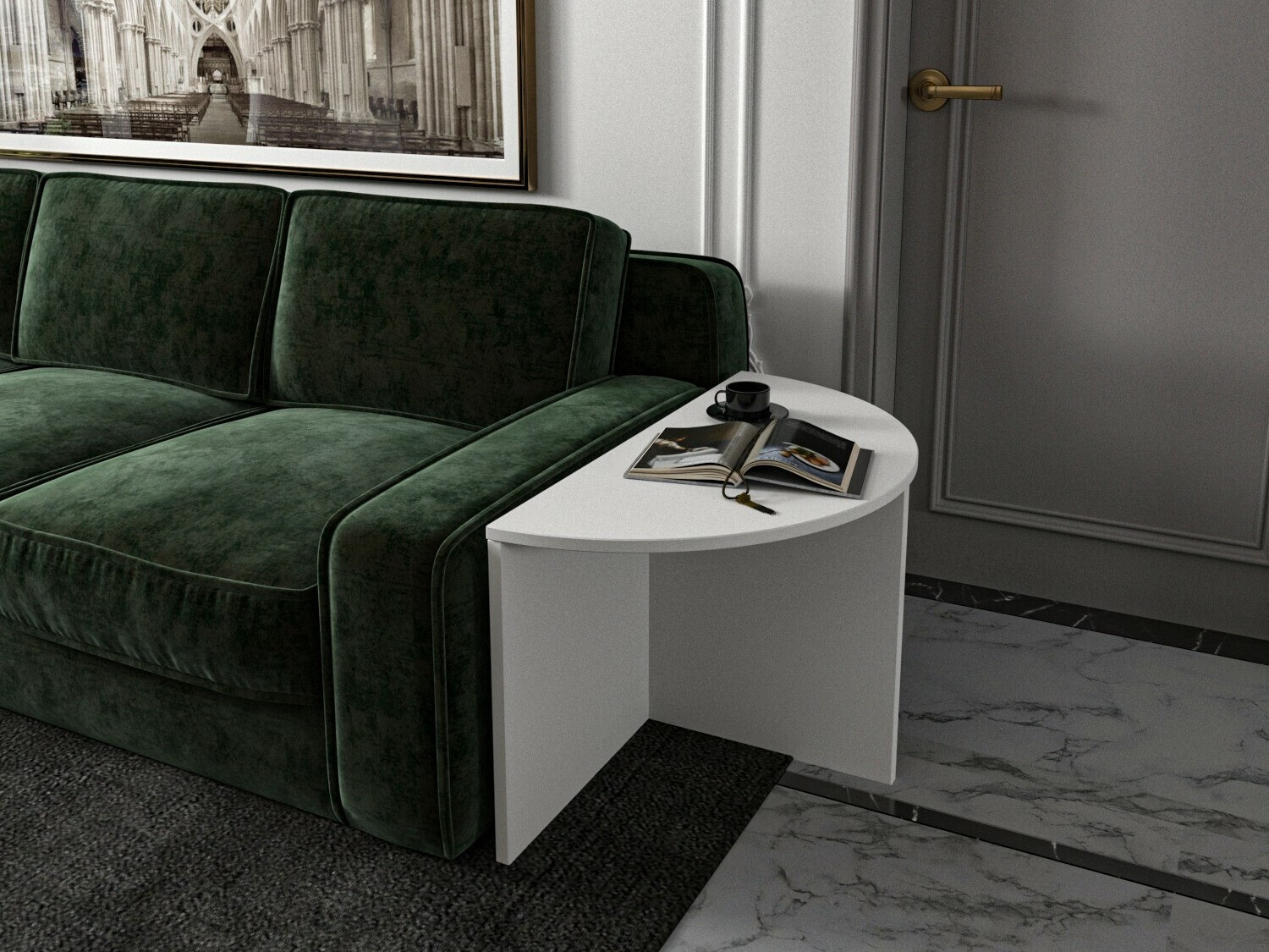 Conjunto mesa de centro Kailua 2581 (Blanco)