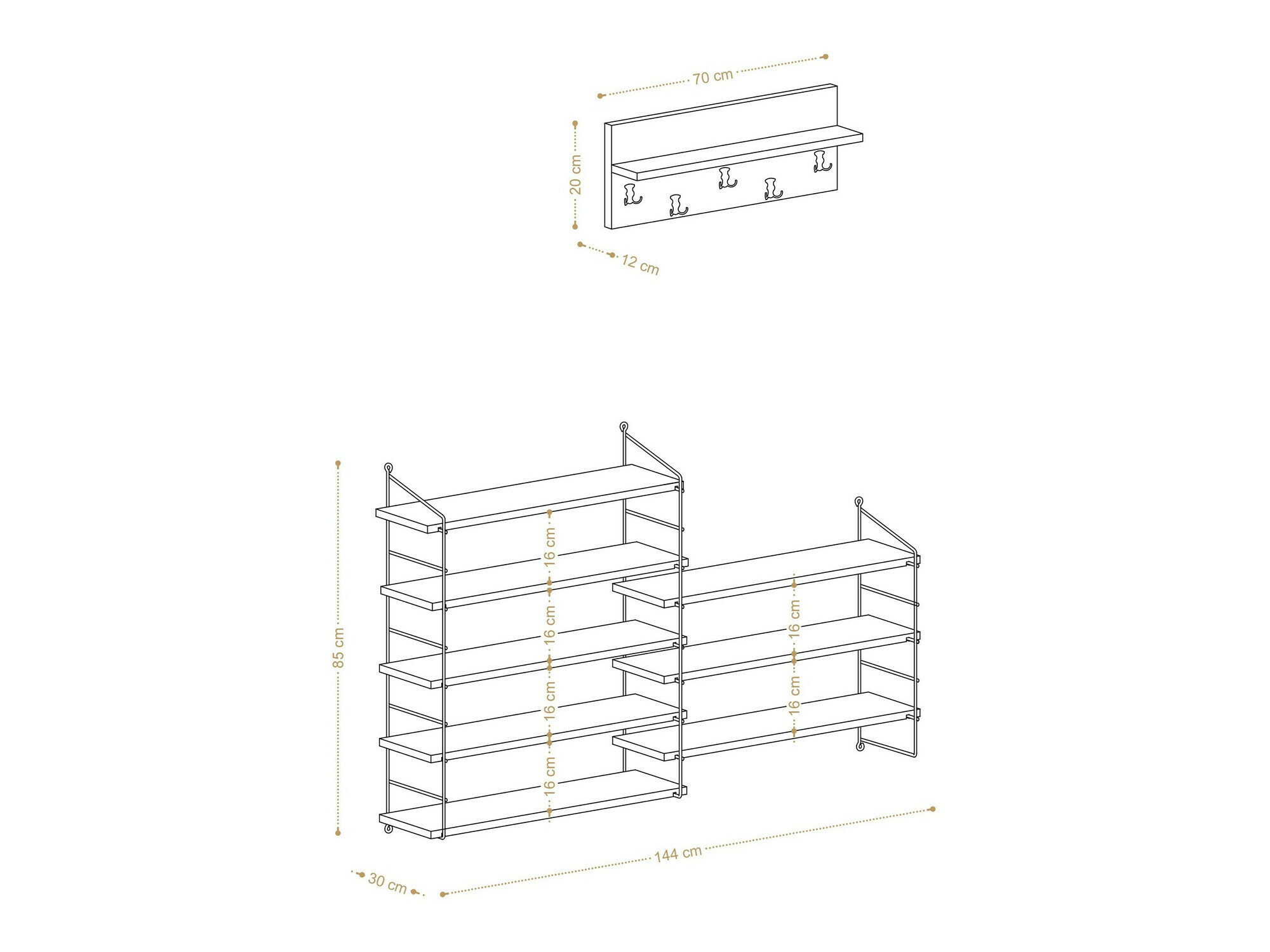 Conjunto para recibidor Kailua 2357