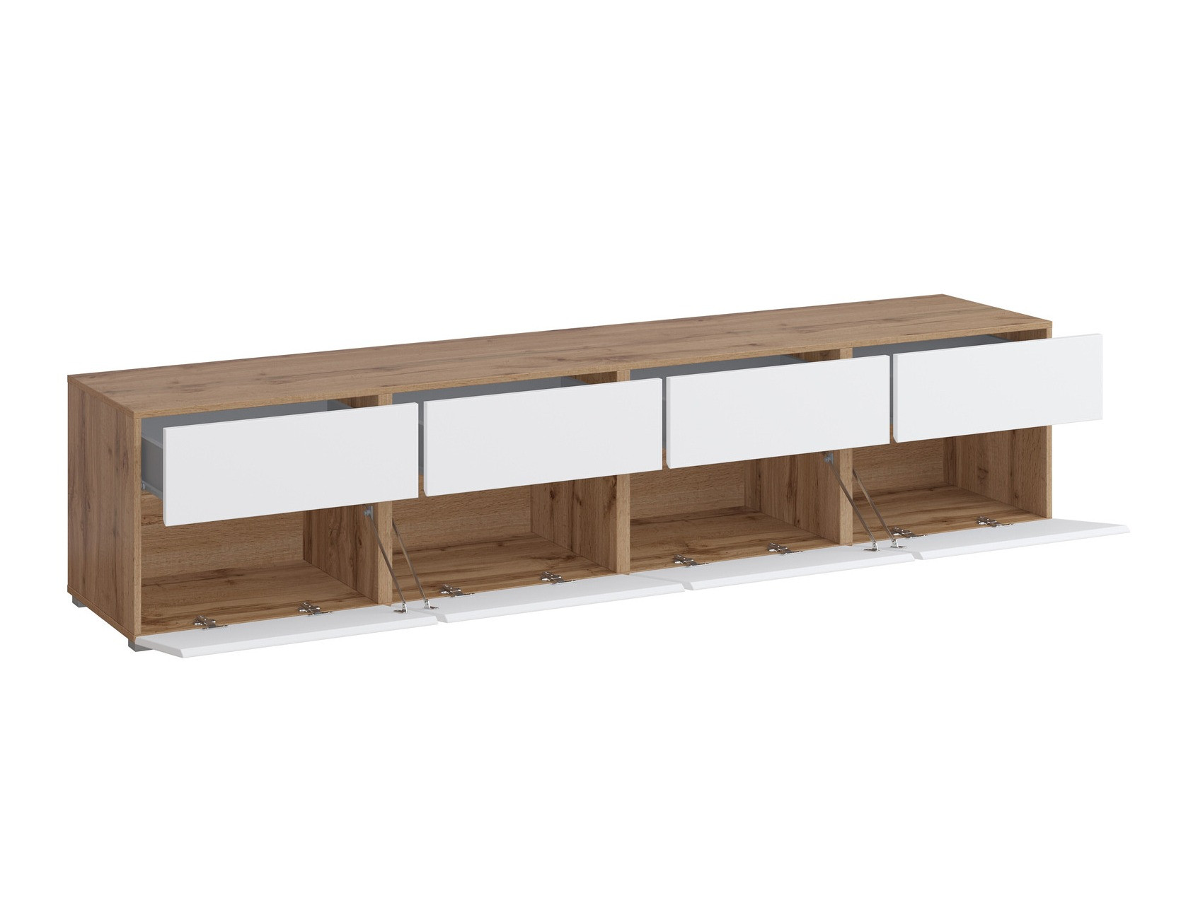 Mueble TV Alfere 101 (Wotak roble + Blanco)