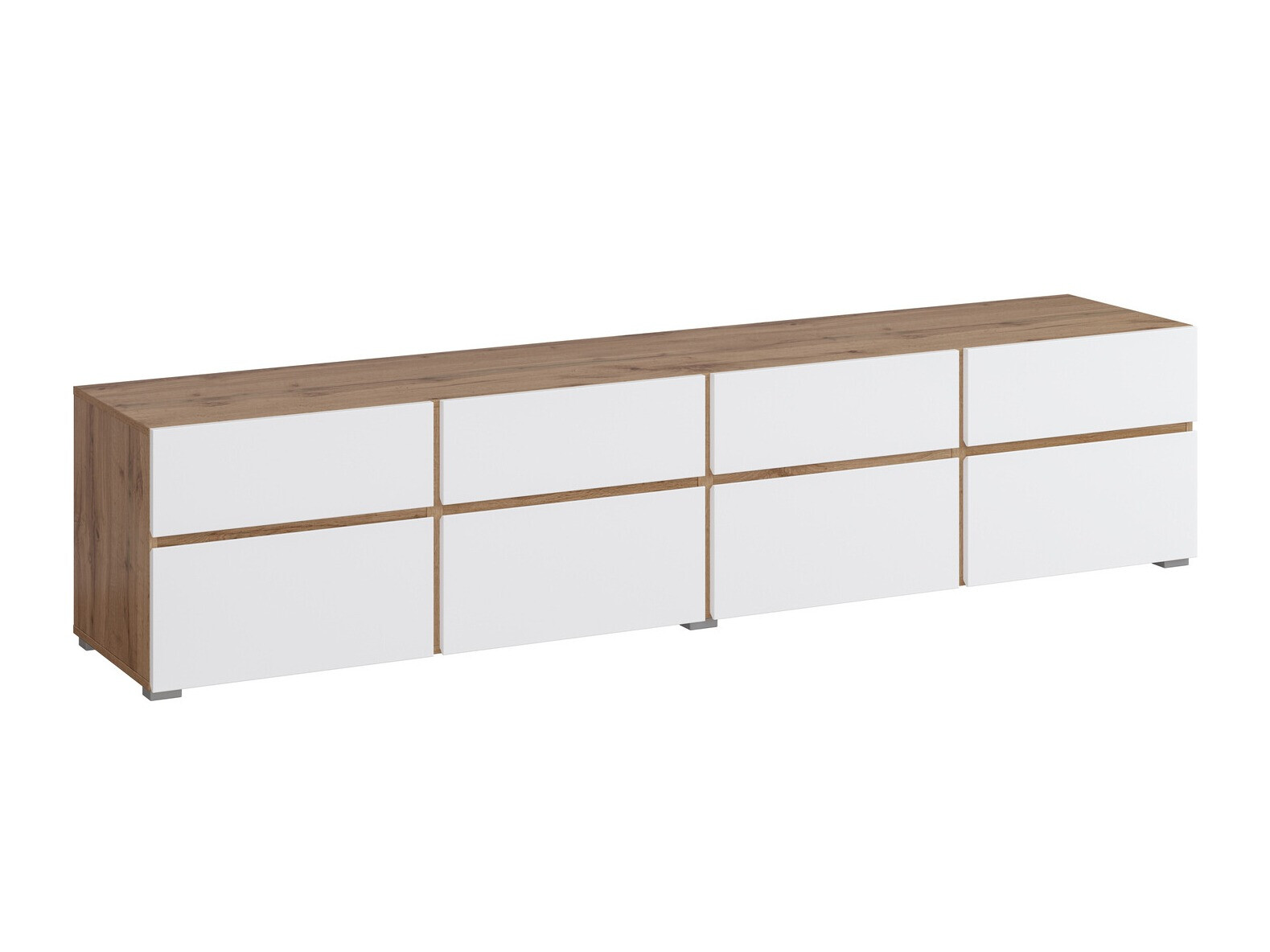 Mueble TV Alfere 101 (Wotak roble + Blanco)