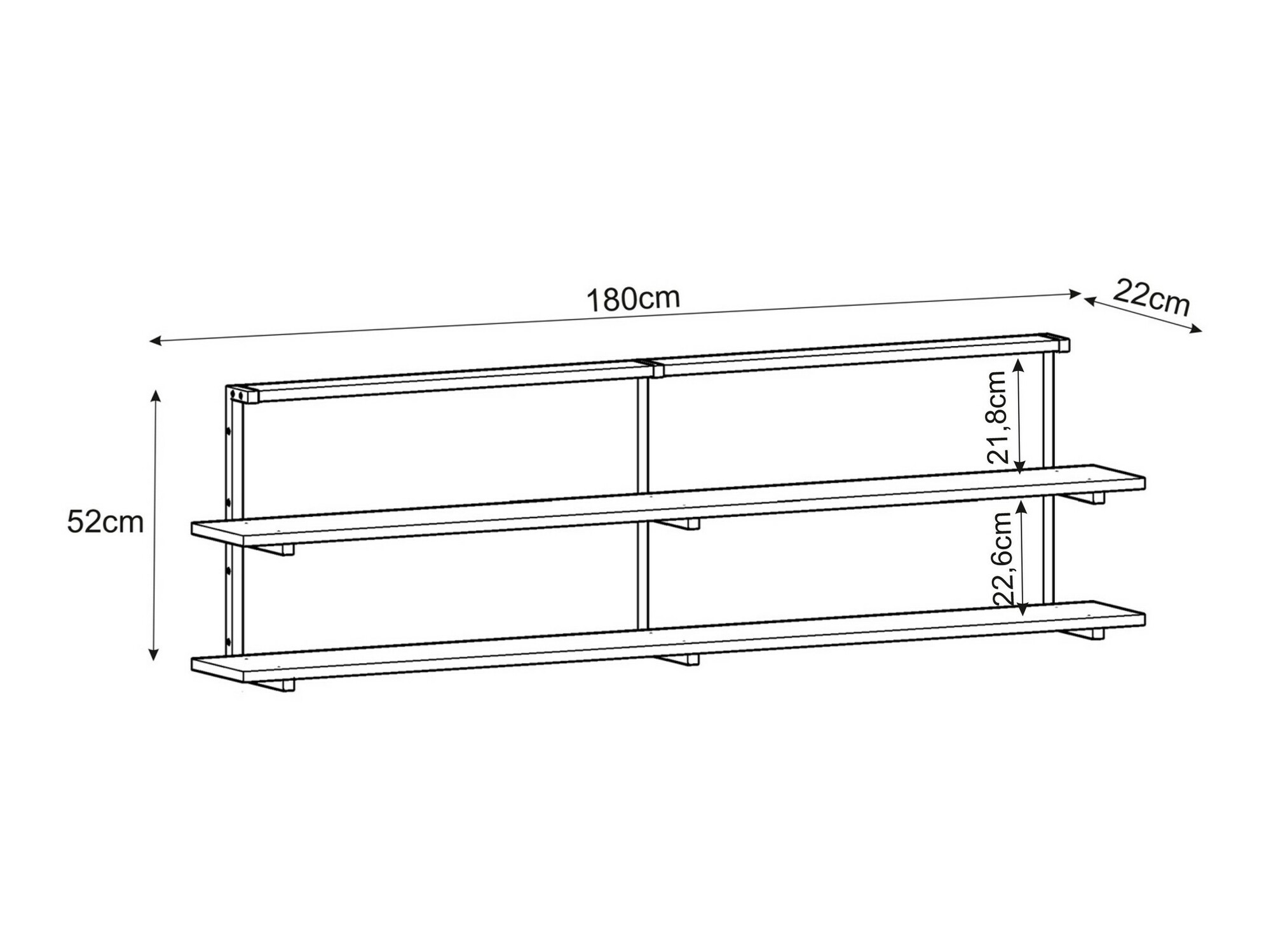 Estantería Kailua 2367 (Nogal)
