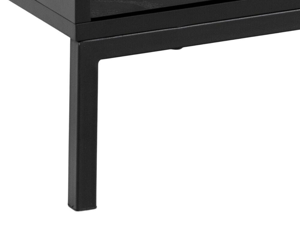 Mueble TV Norsica Sevferi 122 (Cenizas negro + Negro)