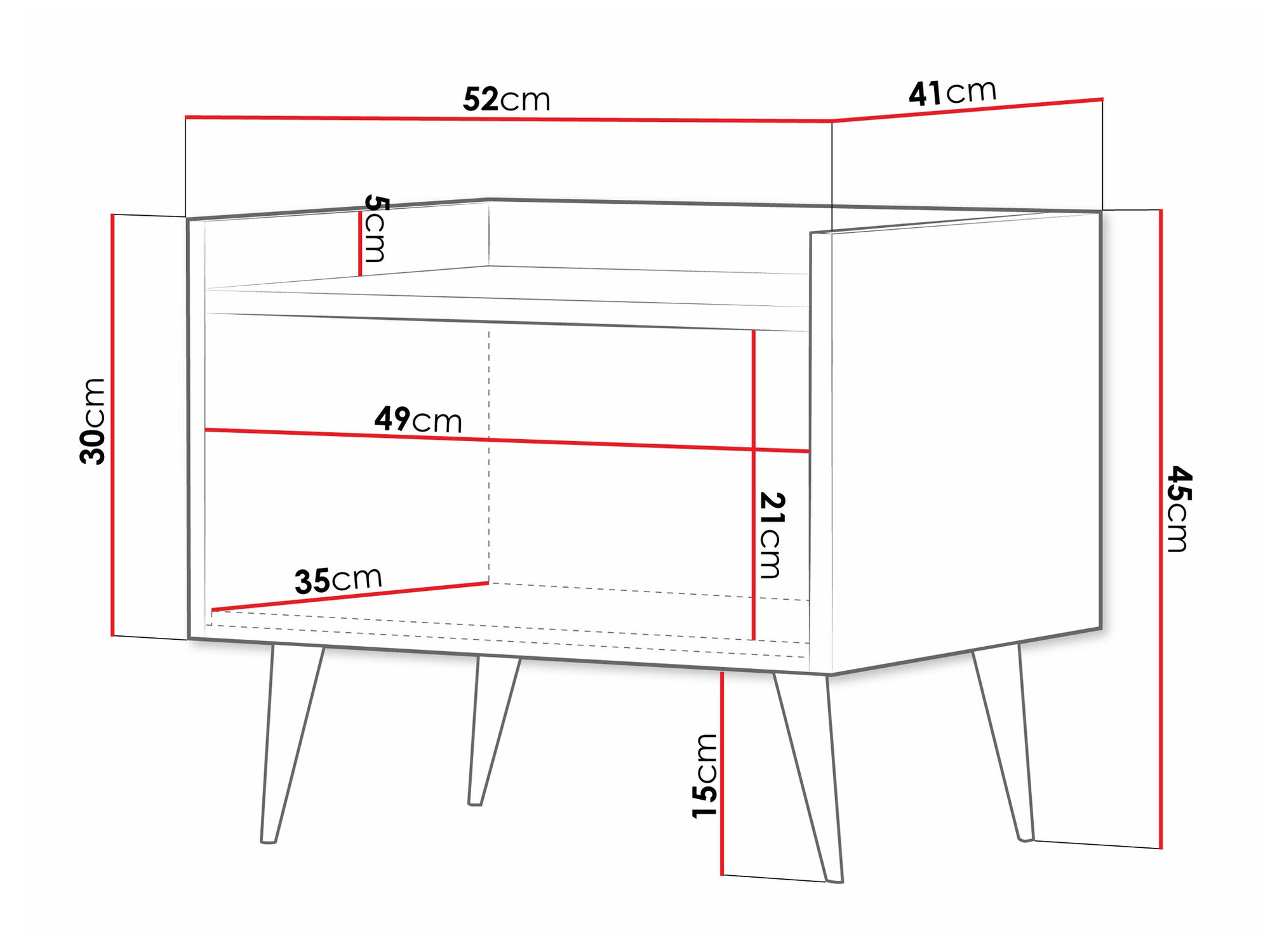 Mesilla de noche Mirfivu 107