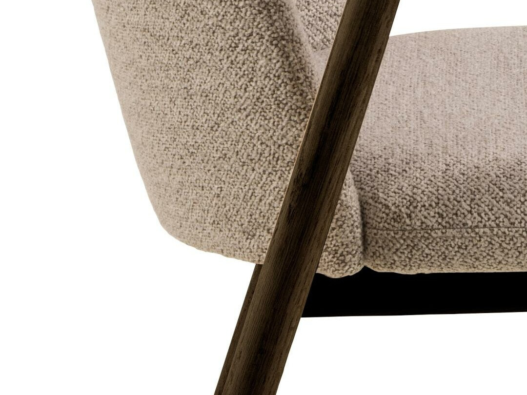 Silla Norsica 890 (Beige + Madera oscura)