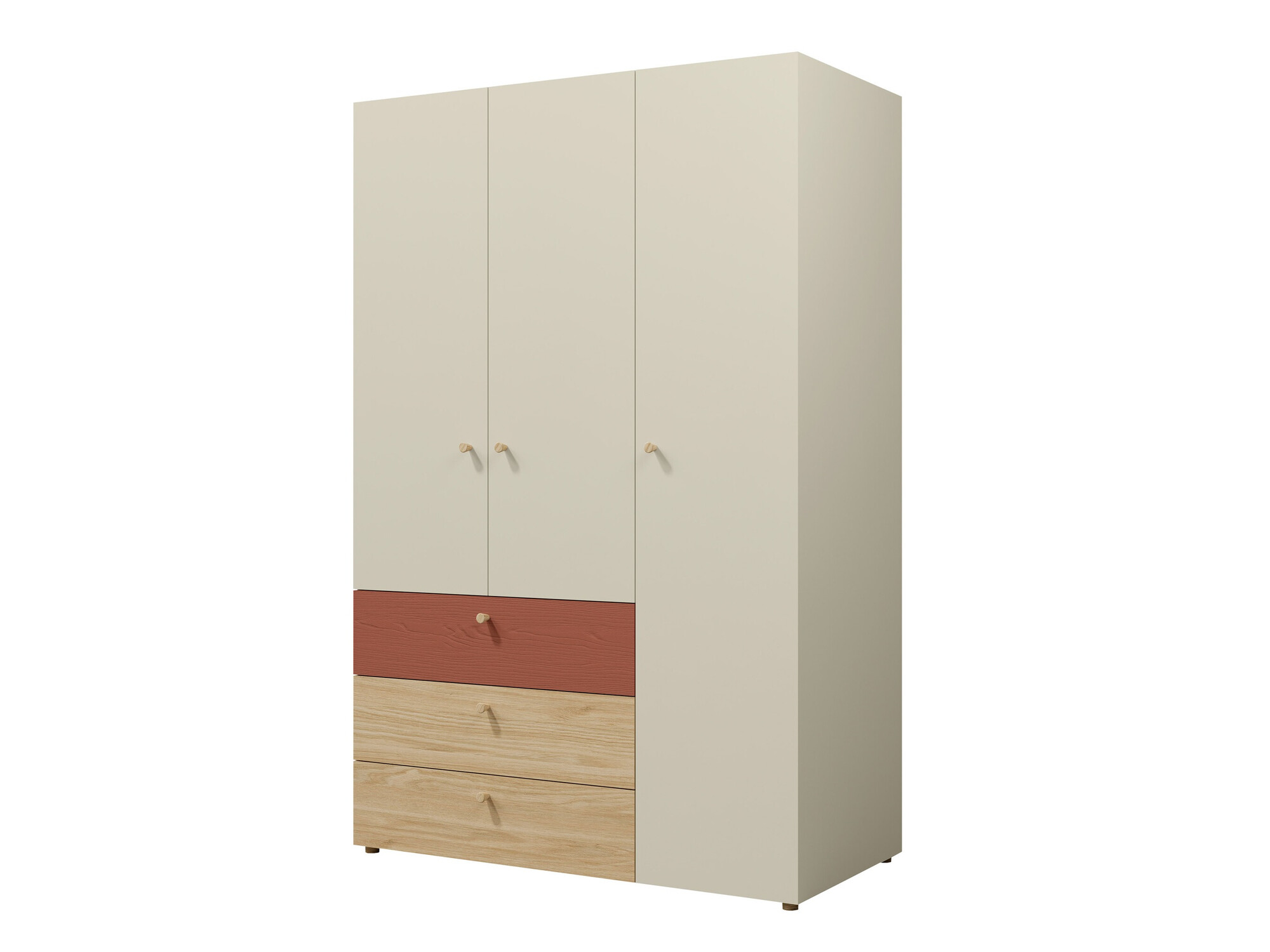 Armario Domcali 100 (Coral + Roble)