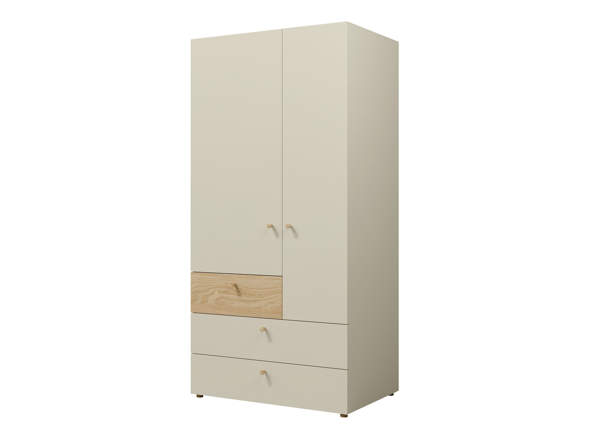 Armario Domcali 101 (Beige + Roble)