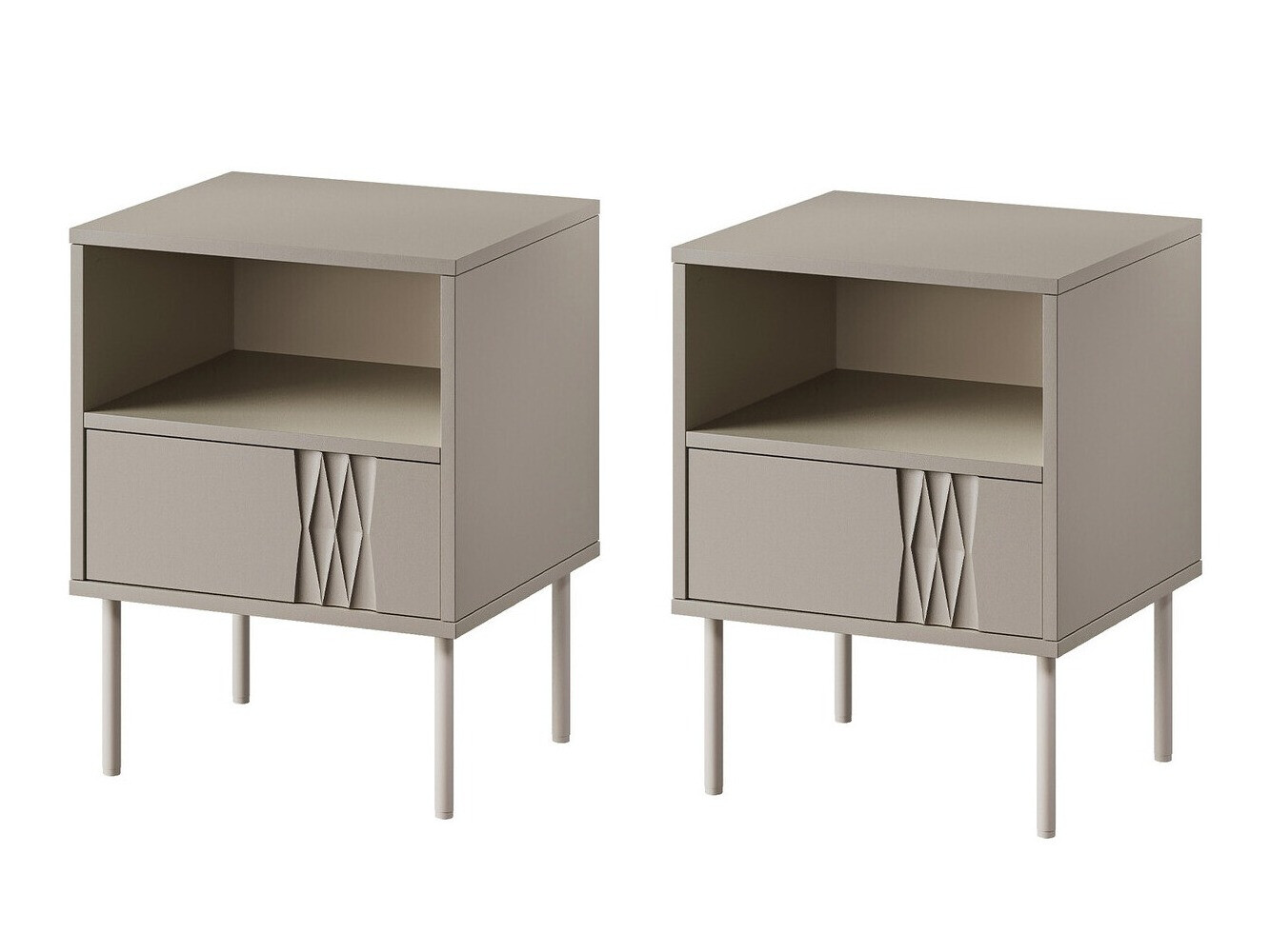 Conjunto de mesitas de noche Tolete 106 (Beige)