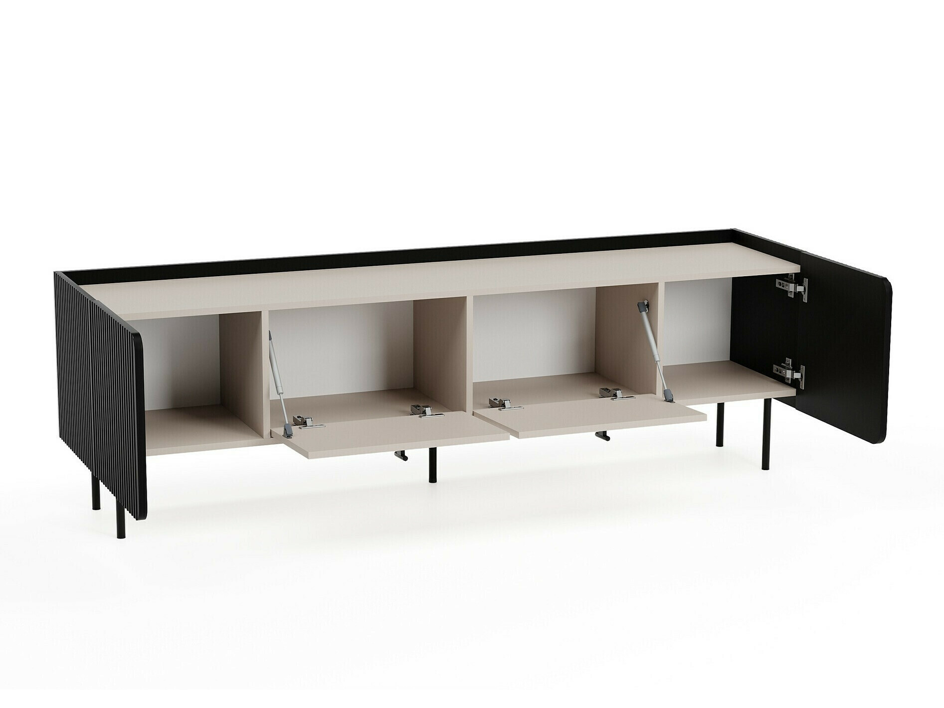 Conjunto de salón Mansfield 103 (Negro + Cachemira)