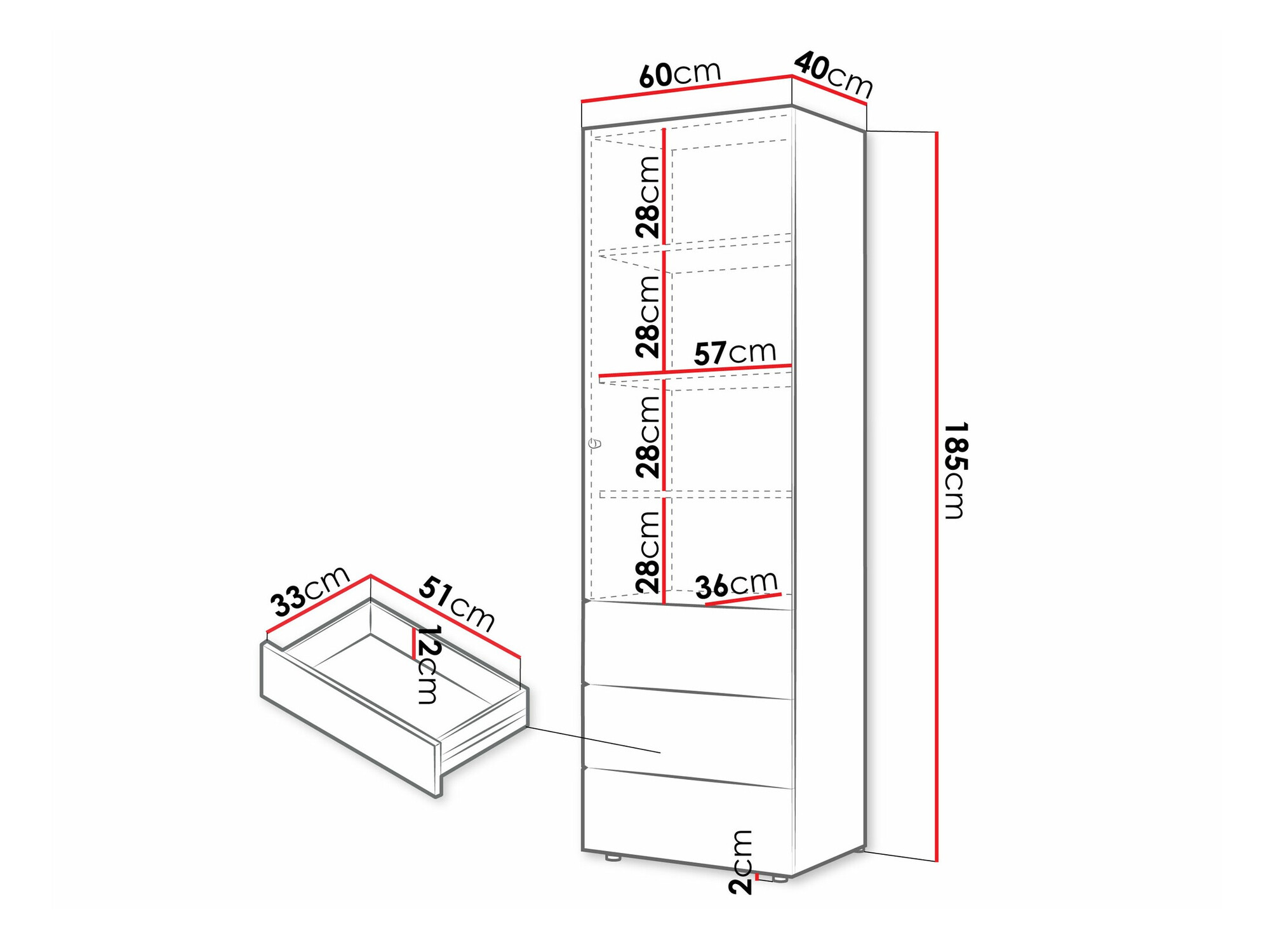 Estantería Domcali 103 (Beige + Roble)