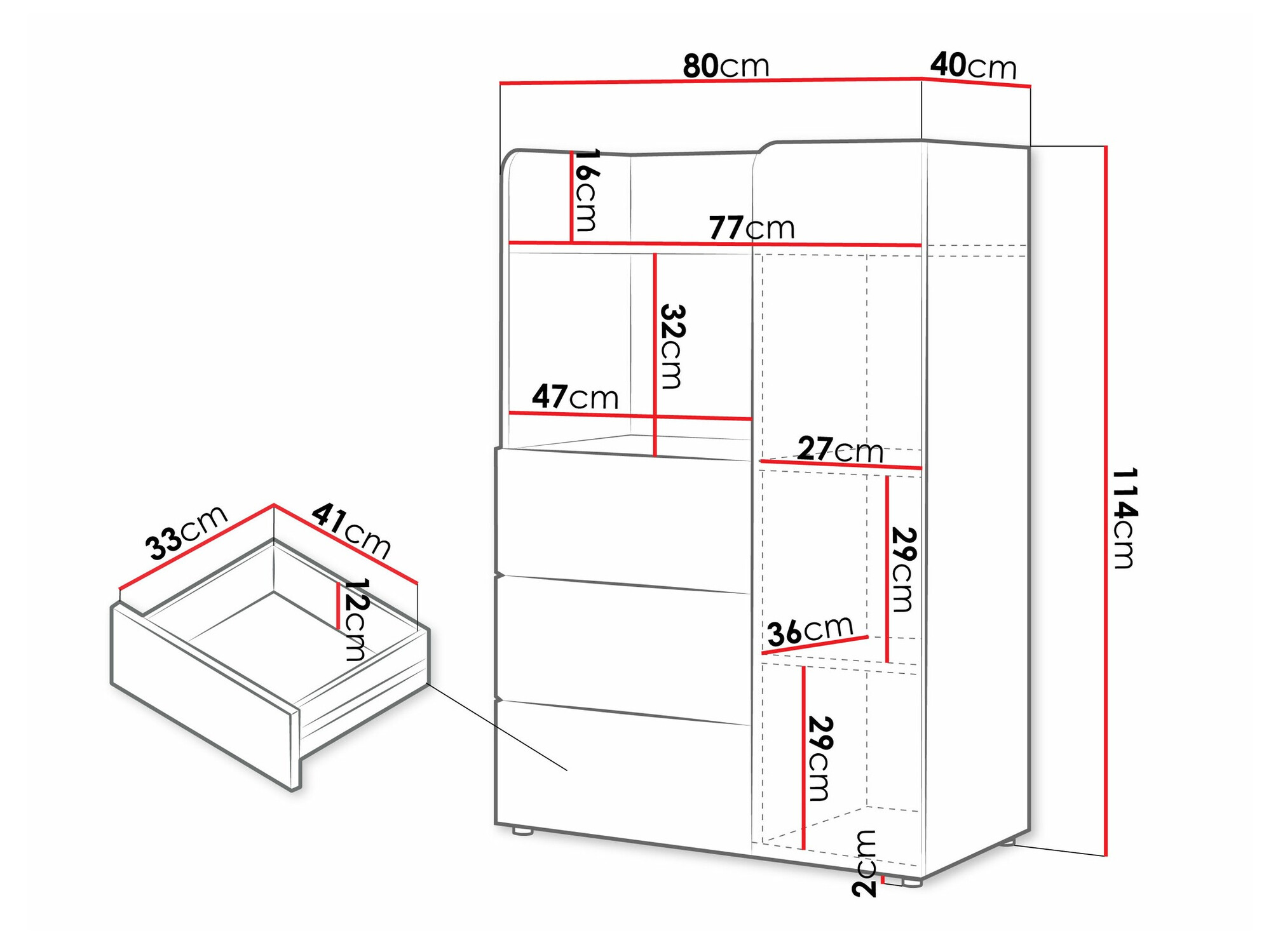 Estantería Domcali 106 (Beige + Roble)