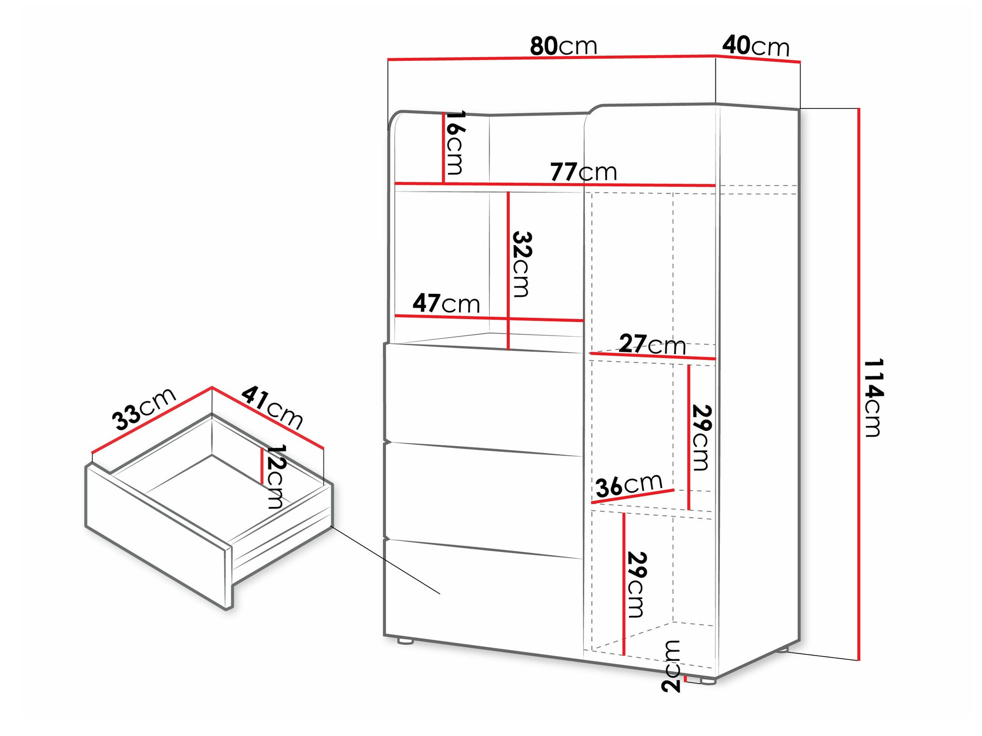 Estantería Domcali 106 (Coral + Roble)