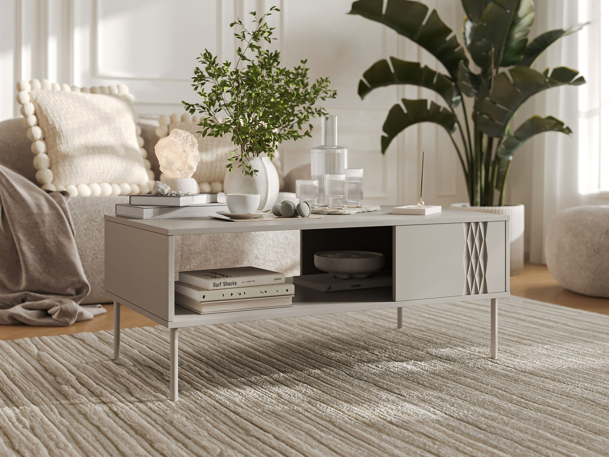 Mesa de centro Tolete 103 (Beige)