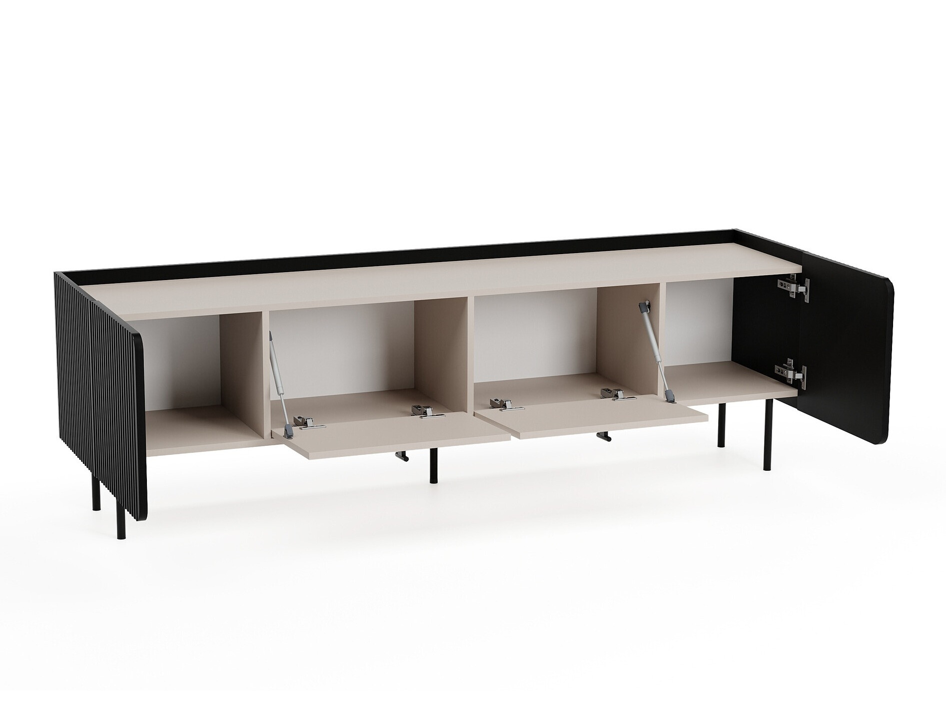 Mueble TV Mansfield 102 (Negro + Cachemira)