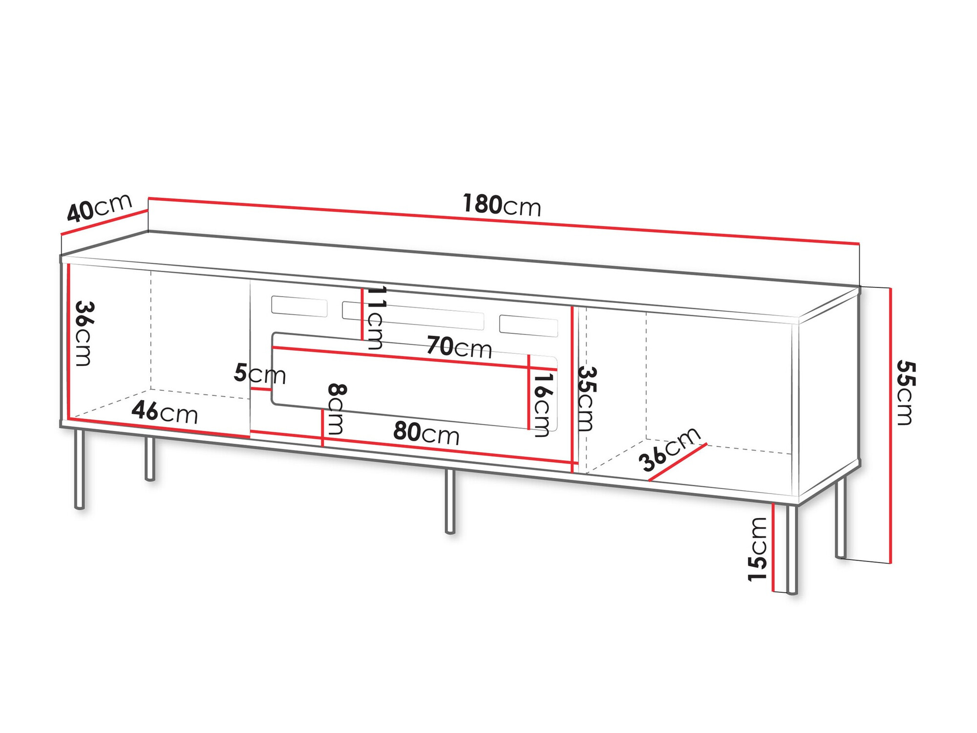 Mueble TV Tolete 107 (Beige)