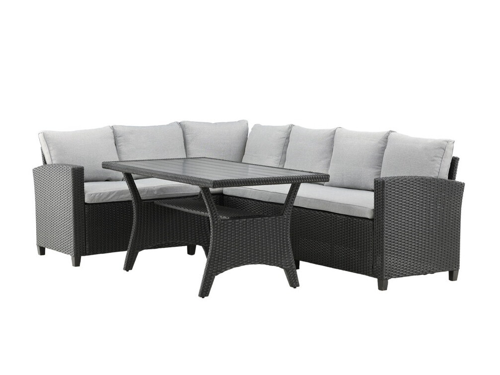 Conjunto de muebles de exterior Dallas 4628 (Gris oscuro + Gris claro)