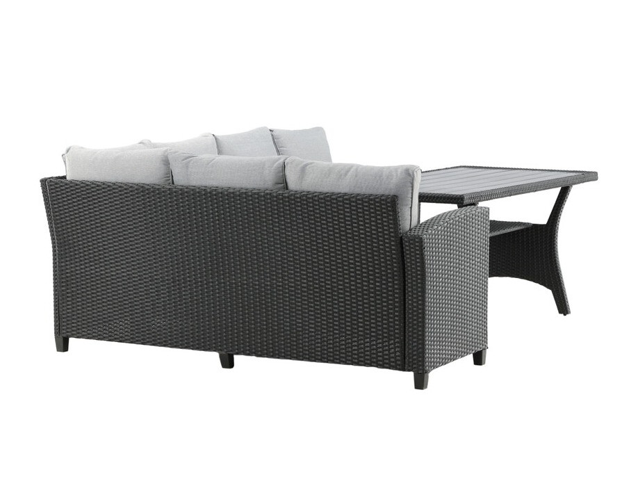 Conjunto de muebles de exterior Dallas 4628 (Gris oscuro + Gris claro)