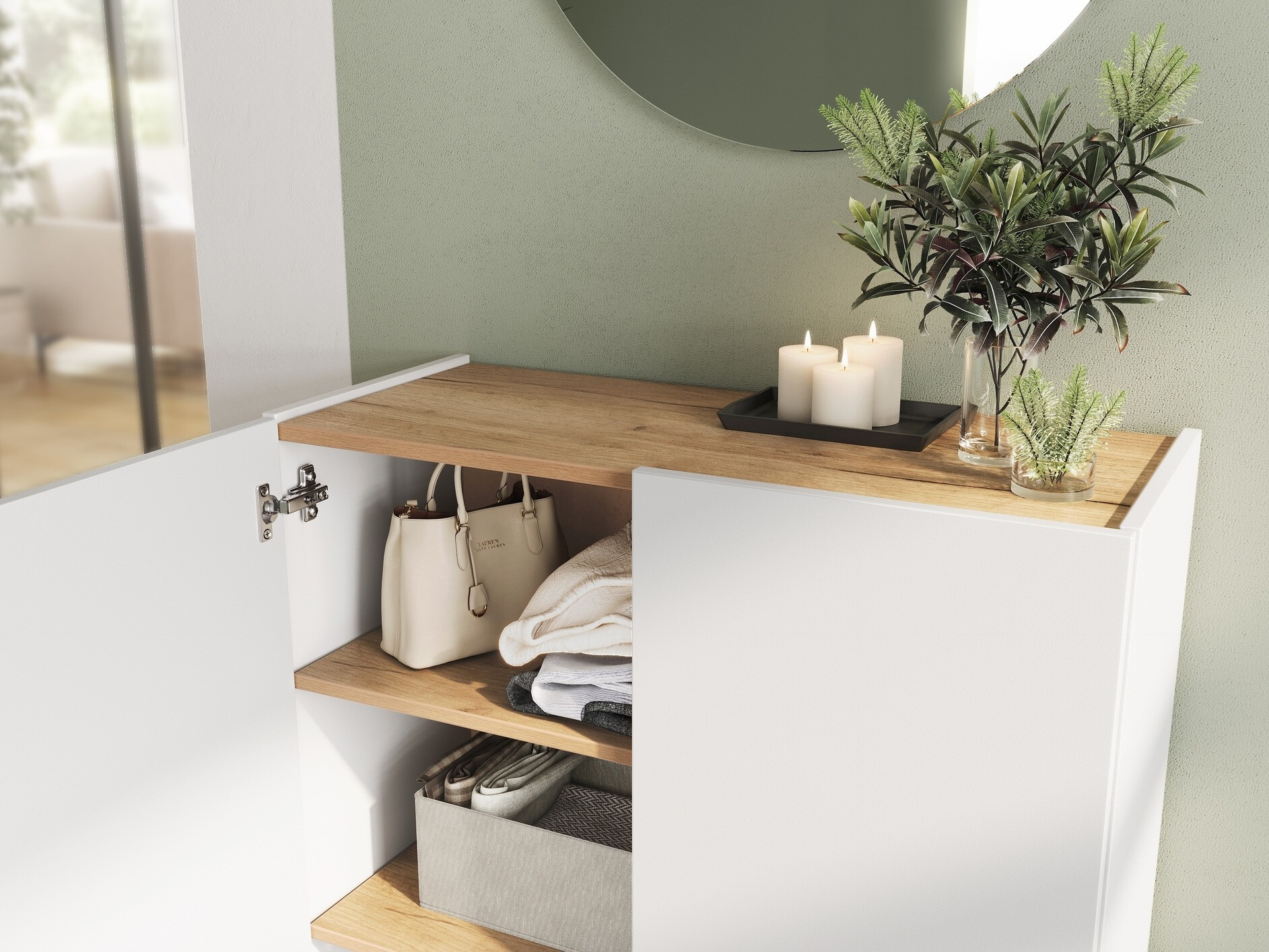 Conjunto para recibidor Lircamu 101 (Blanco)