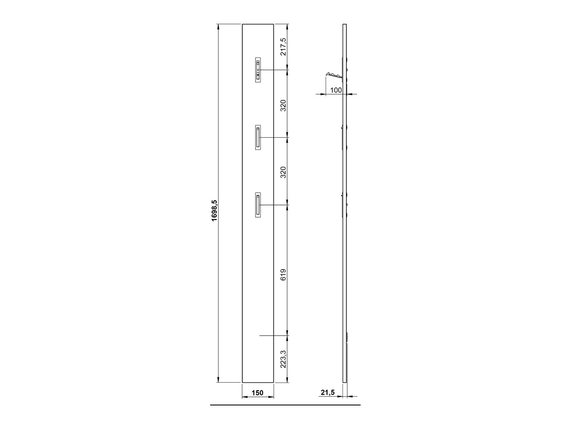 Conjunto para recibidor Lircamu 102 (Blanco)