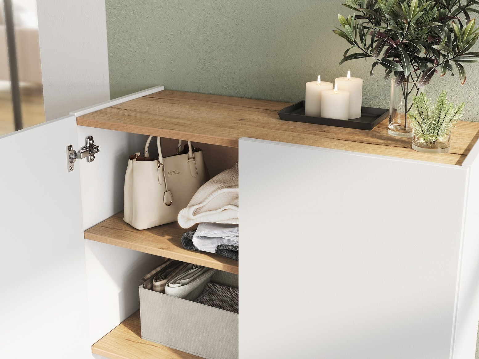 Conjunto para recibidor Lircamu 102 (Blanco)