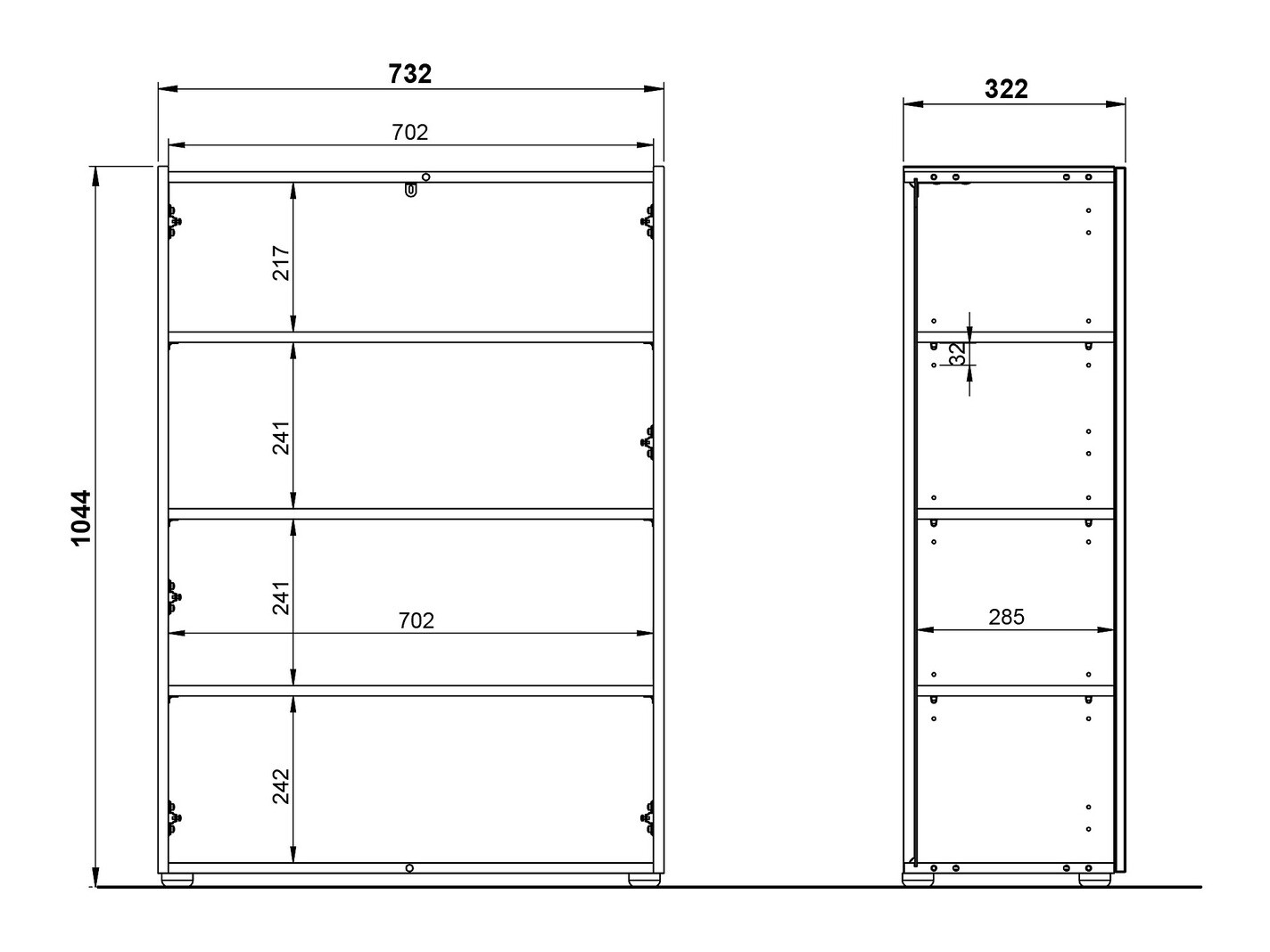 Estante para zapatos Lircamu 100 (Verde polvoriento)
