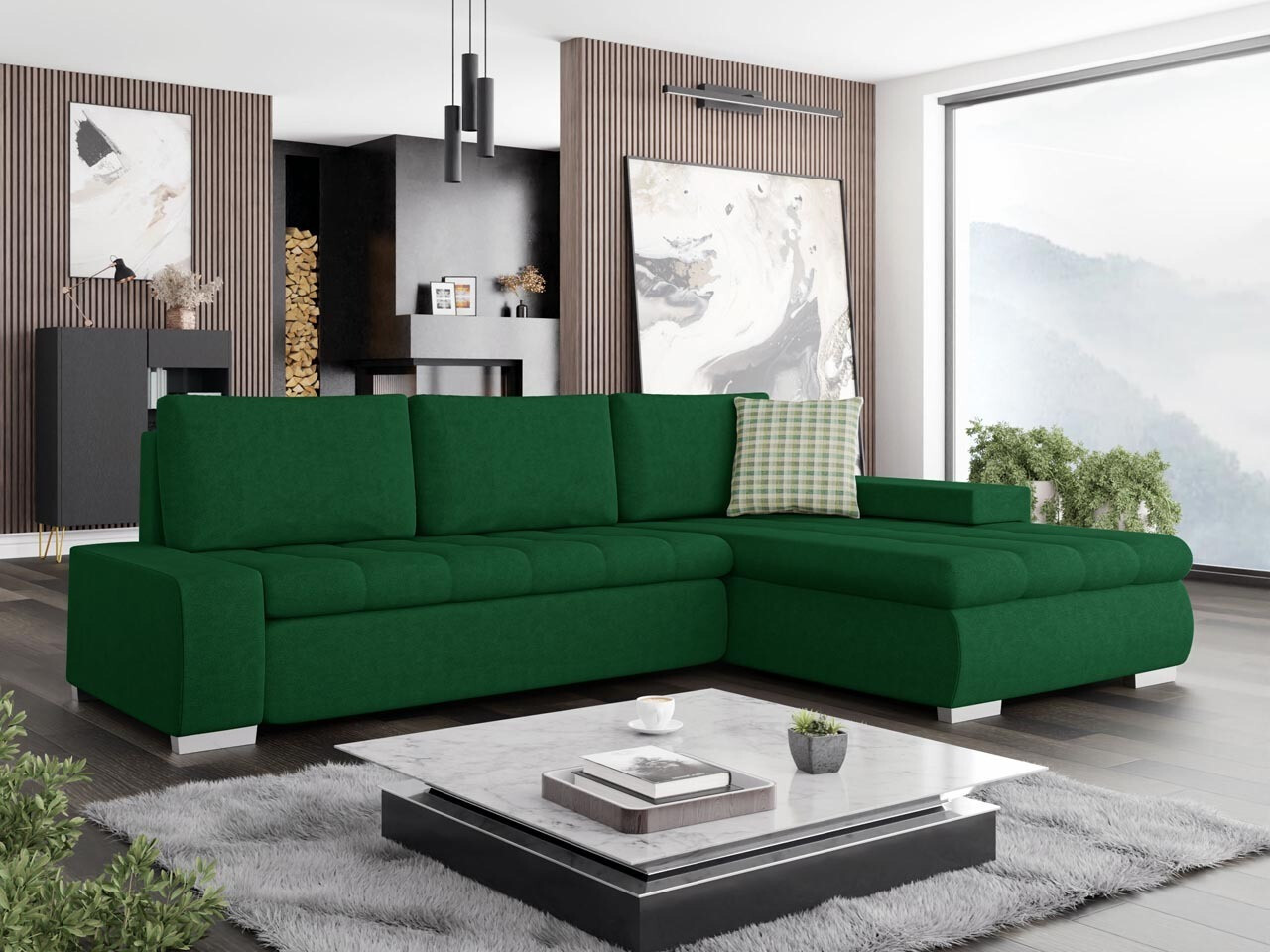 Sofá rinconero Comfivo 112 (Uttario Velvet 2951 + Senegal 823)