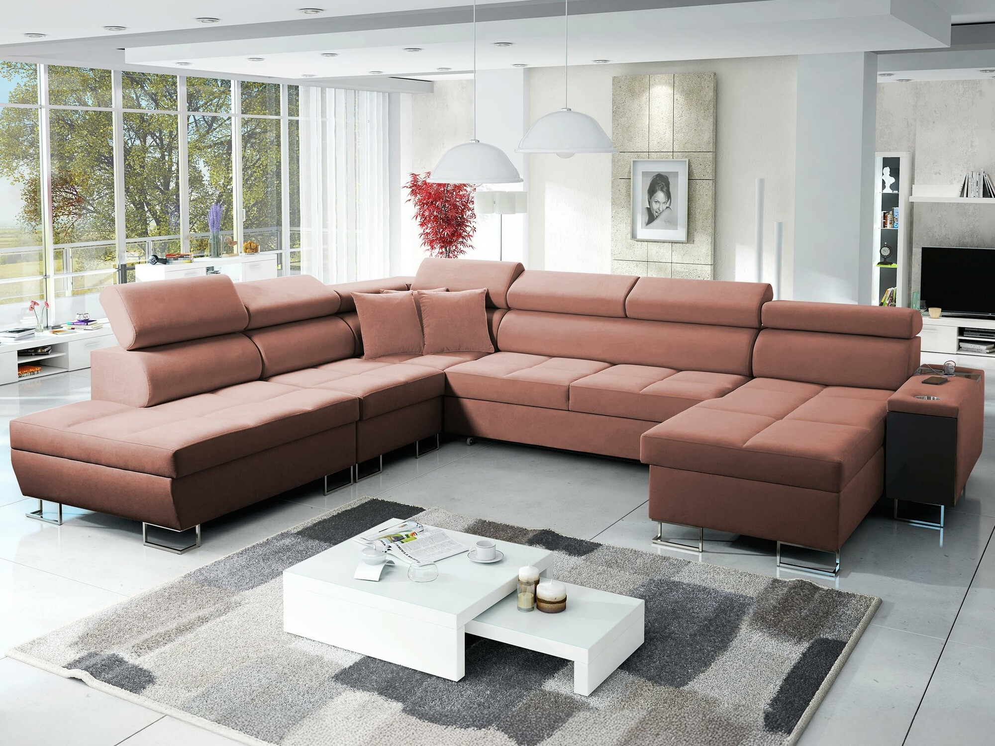 Sofá rinconero Sarasota 135 (Uttario Velvet 2955)