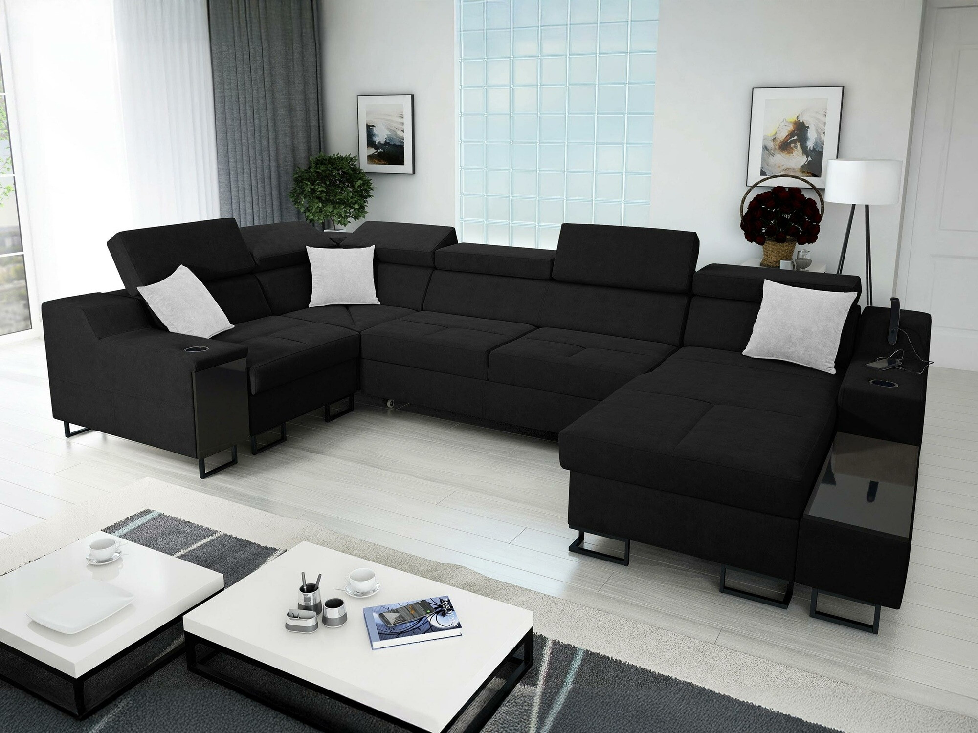 Sofá rinconero Sarasota 137 (Uttario Velvet 2980 + Uttario Velvet 2973)