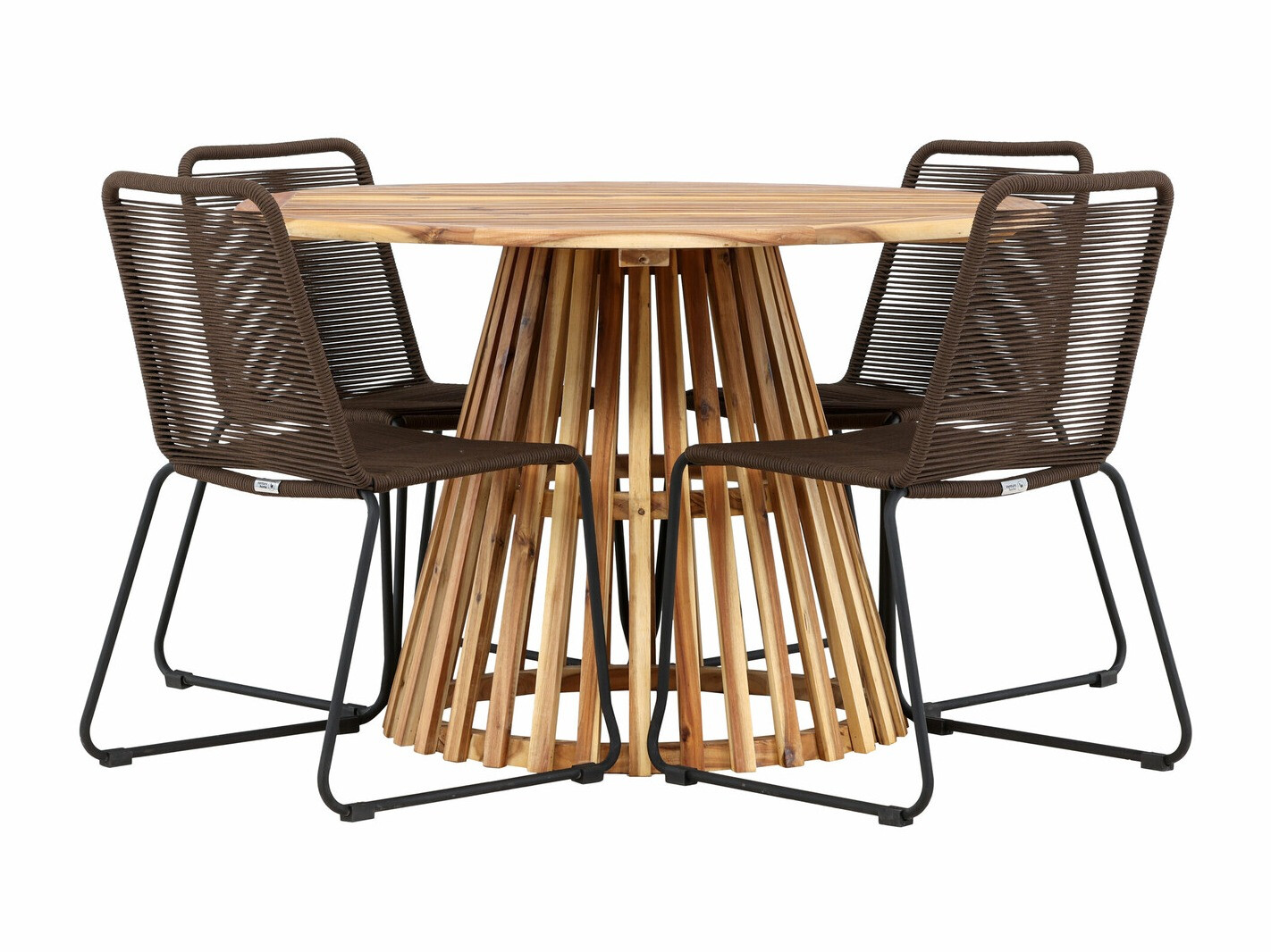 Conjunto de mesa y sillas Dallas 4630 (Marrón)