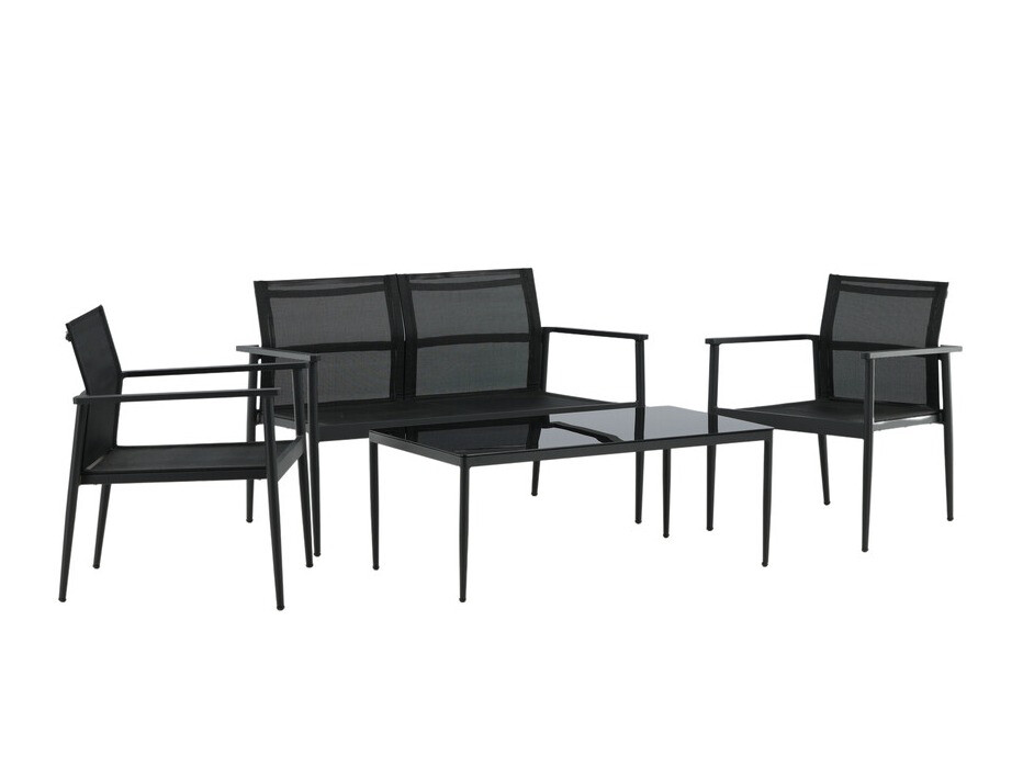Conjunto de muebles de exterior Dallas 4632 (Negro)