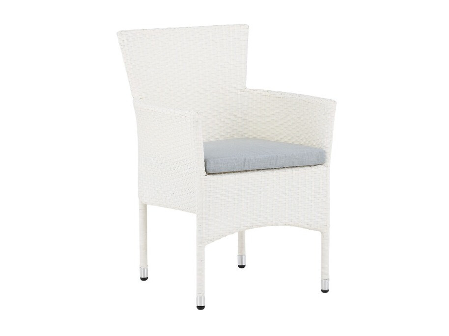Silla para exterior Dallas 4636 (Blanco + Gris)