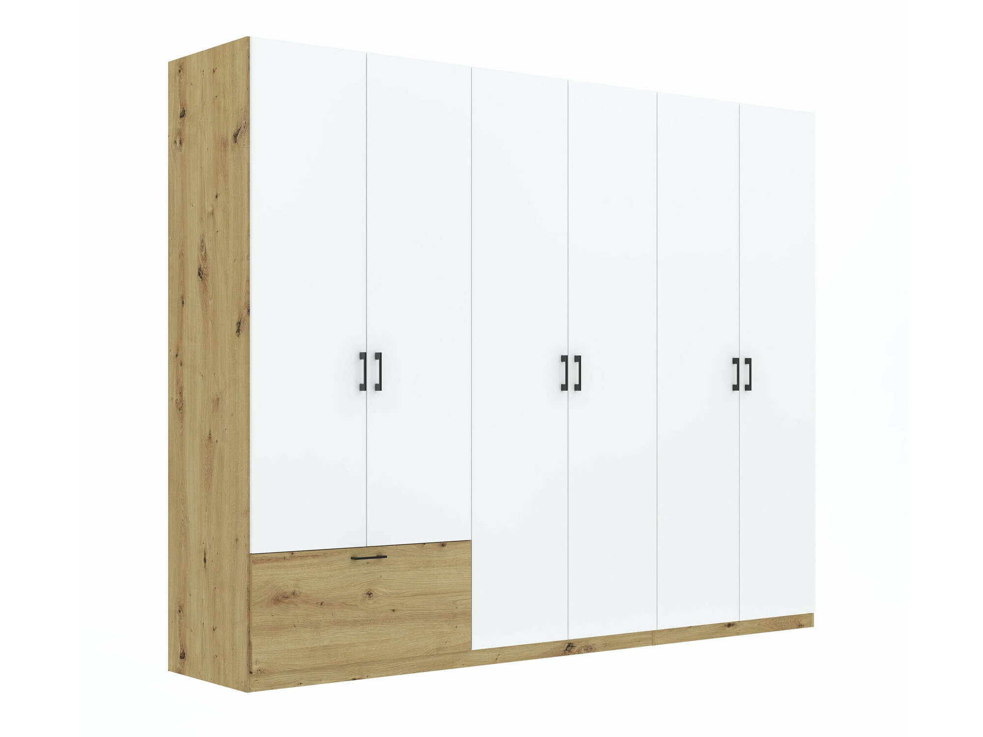 Armario Bristol 250 (Roble Artisan + Blanco)