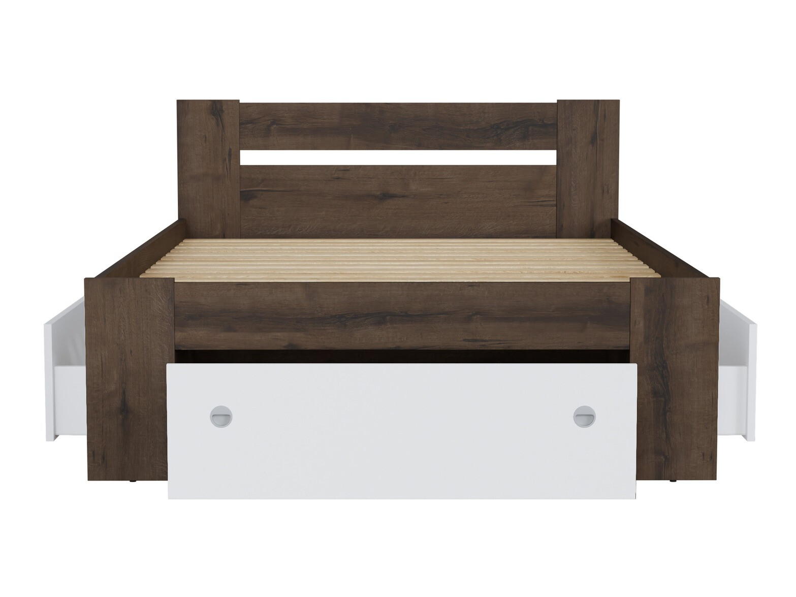 Cama Novsore 130 (Roble oscuro)