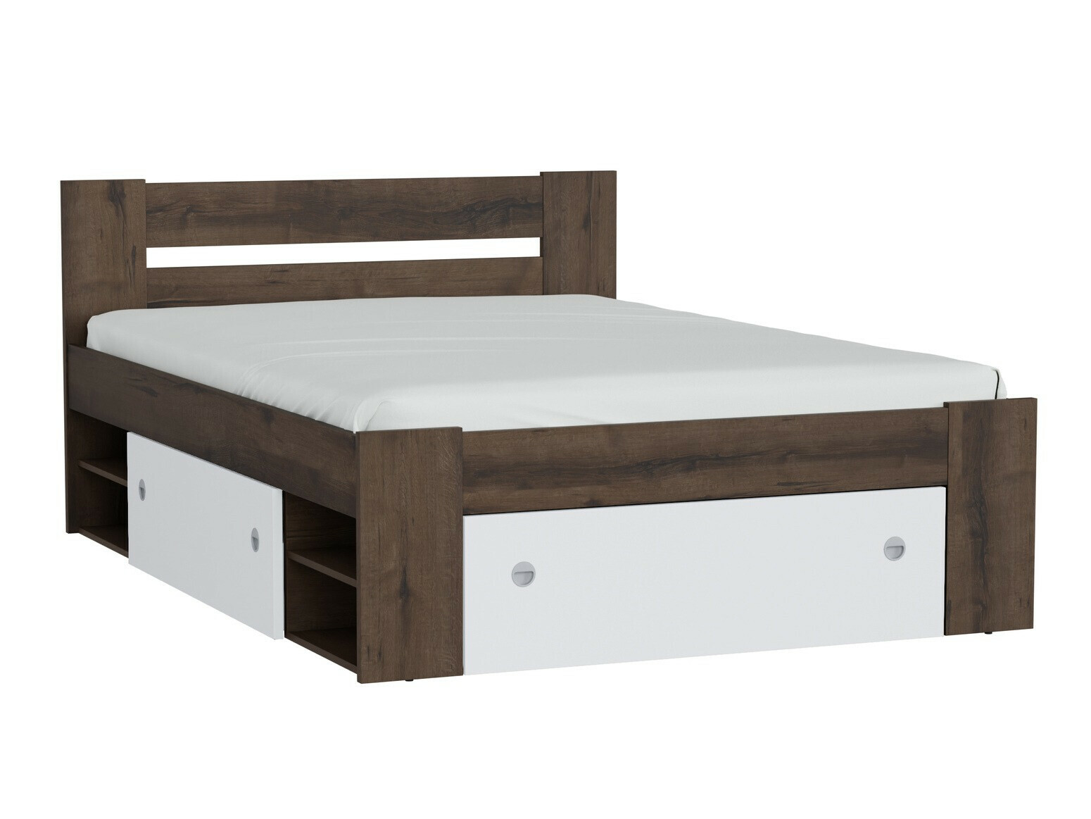 Cama Novsore 130 (Roble oscuro)