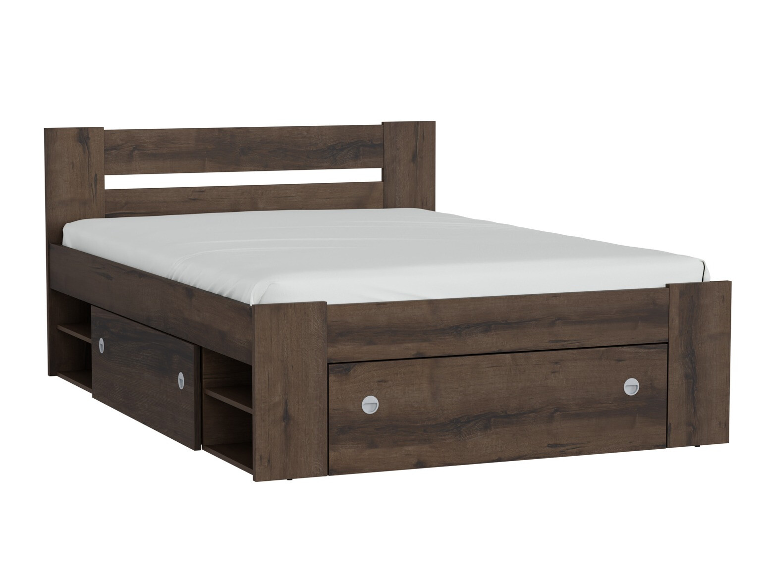 Cama Novsore 130 (Roble oscuro)