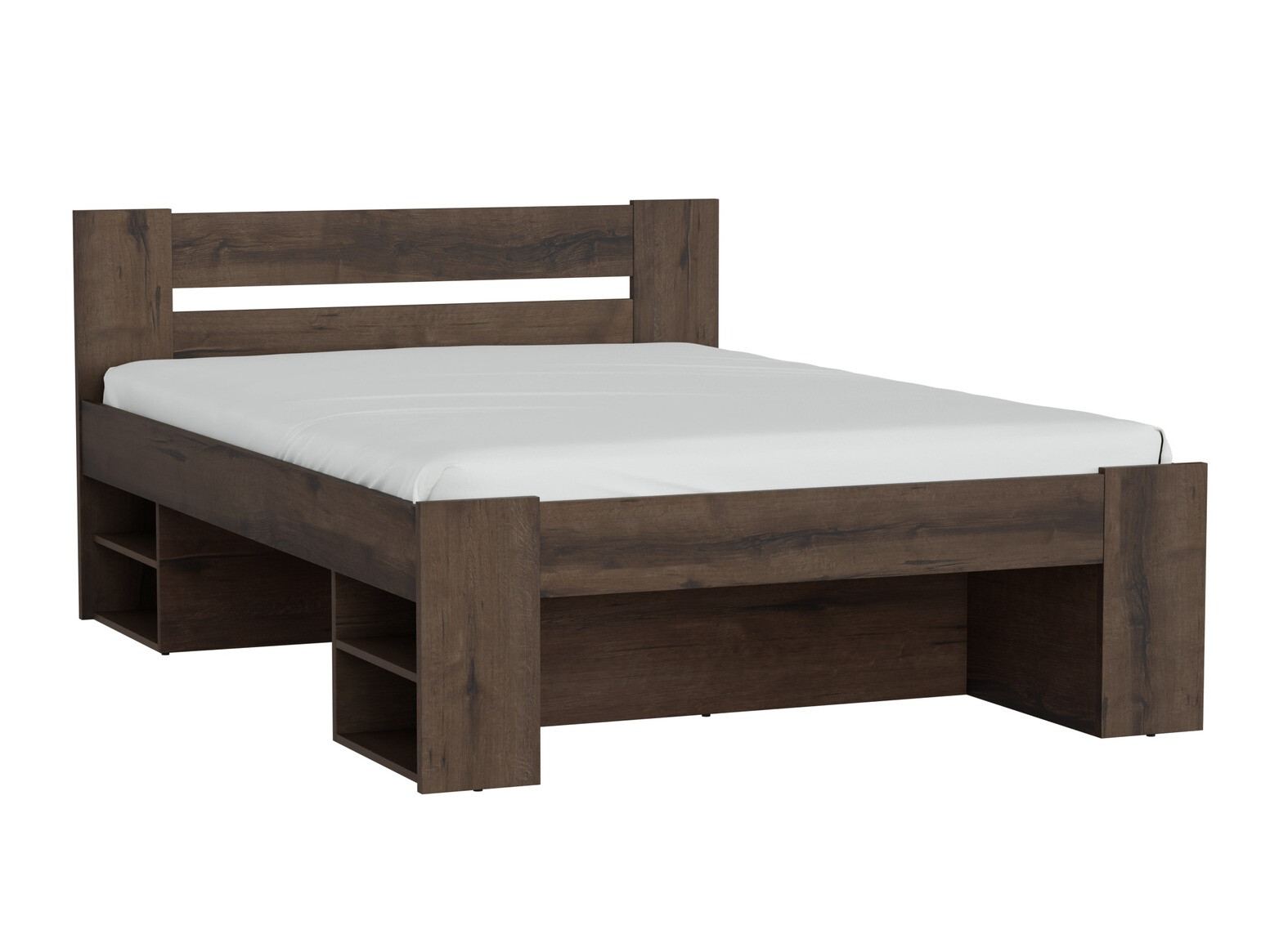 Cama Novsore 130 (Roble oscuro)