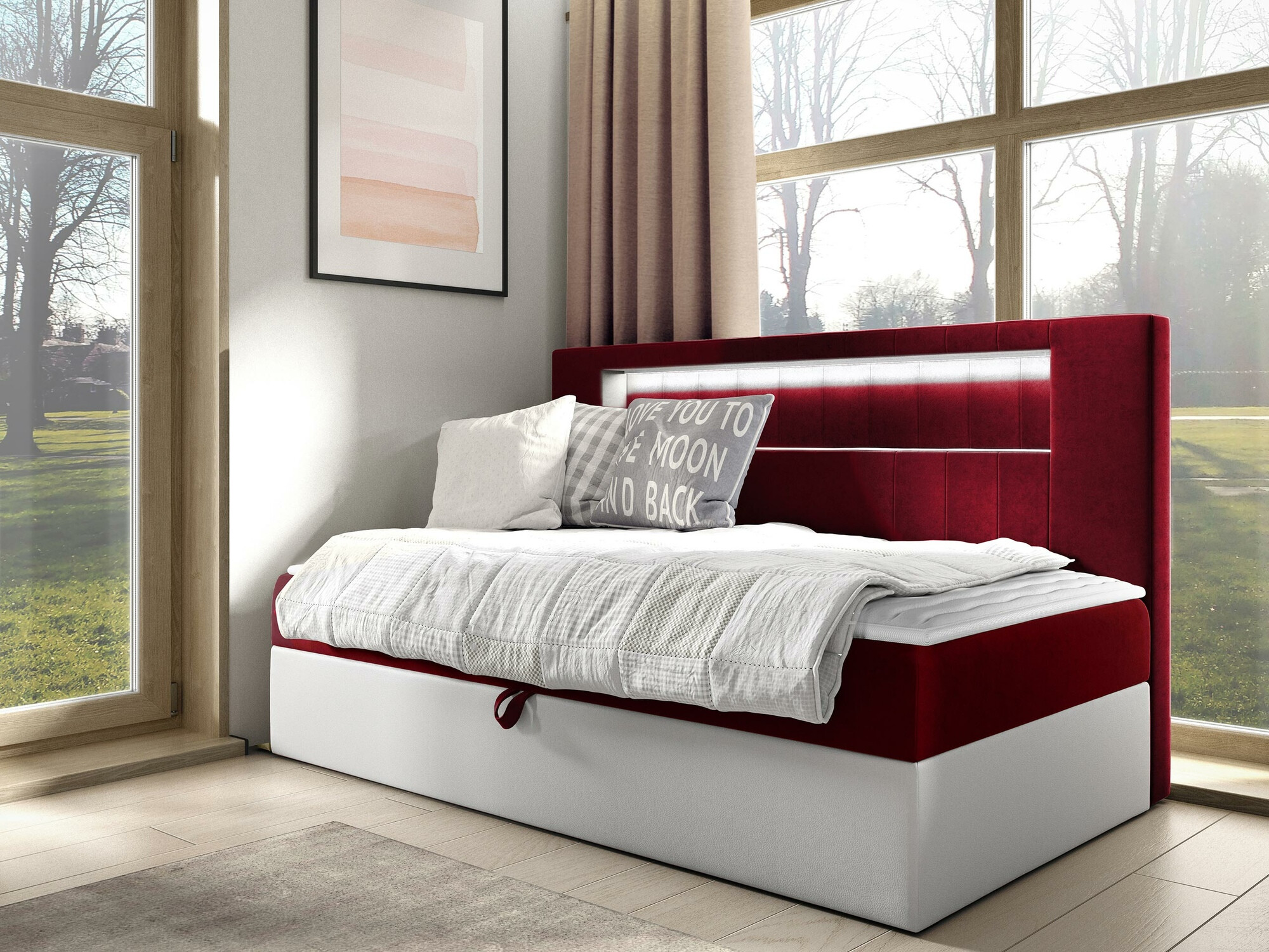 Cama continental Baltimore 168 (Soft 017 + Fresh 8)