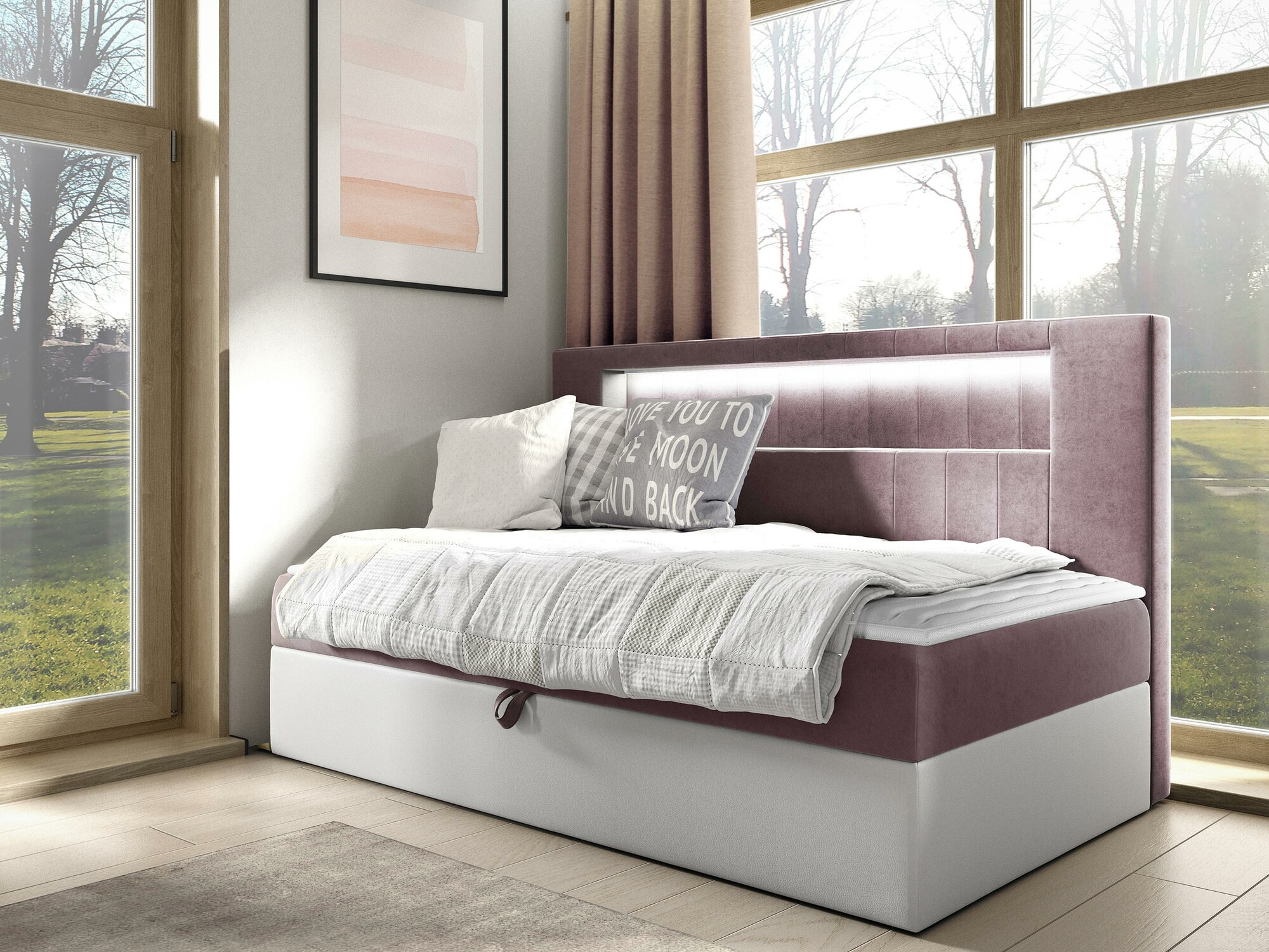 Cama continental Baltimore 168 (Soft 017 + Fresh 9)