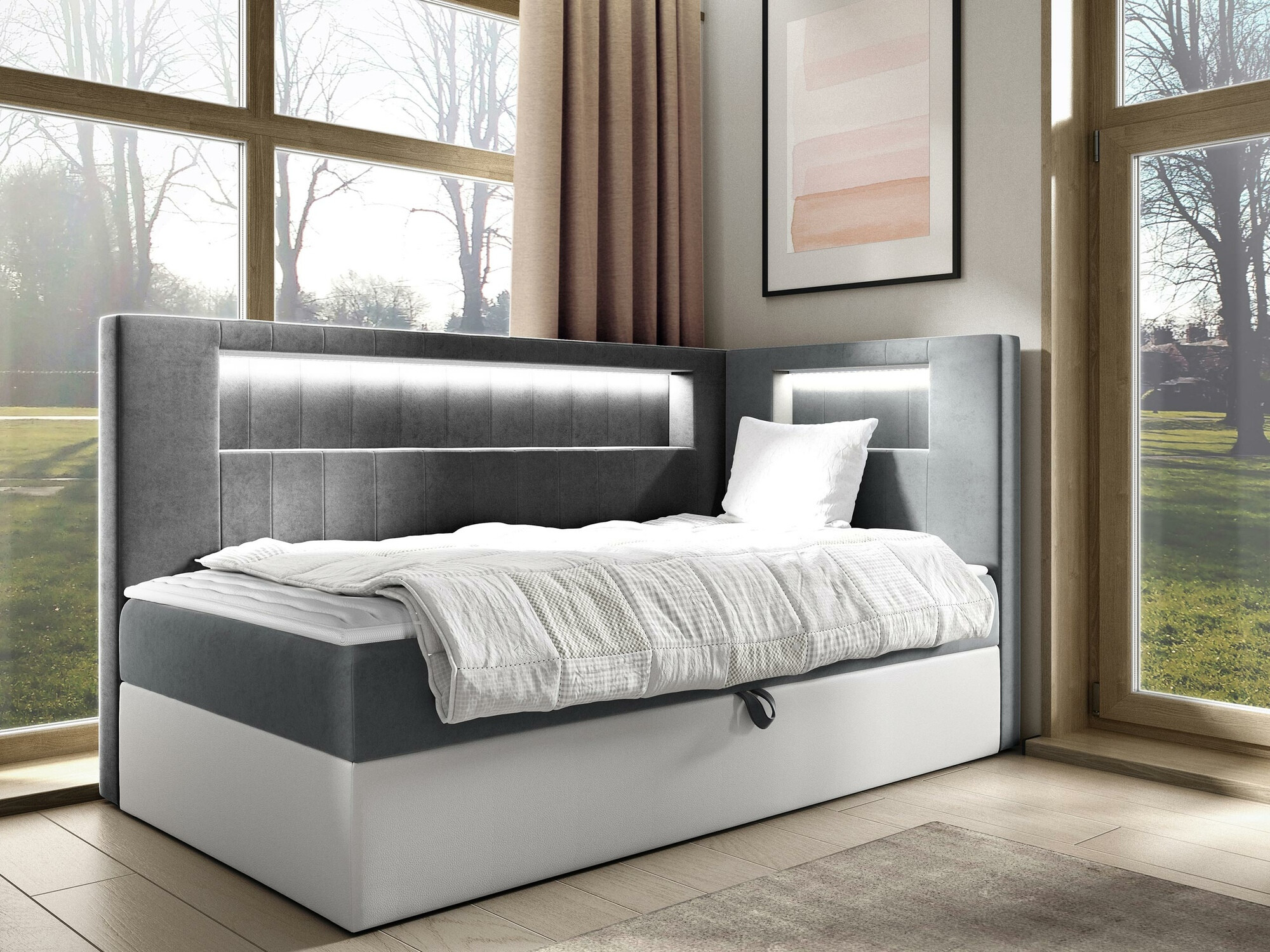 Cama continental Baltimore 172 (Soft 017 + Fresh 14)