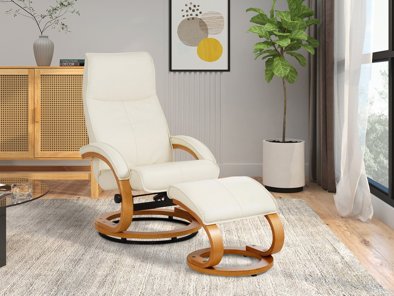 Sillón Denton 196 (Marrón + Crema)