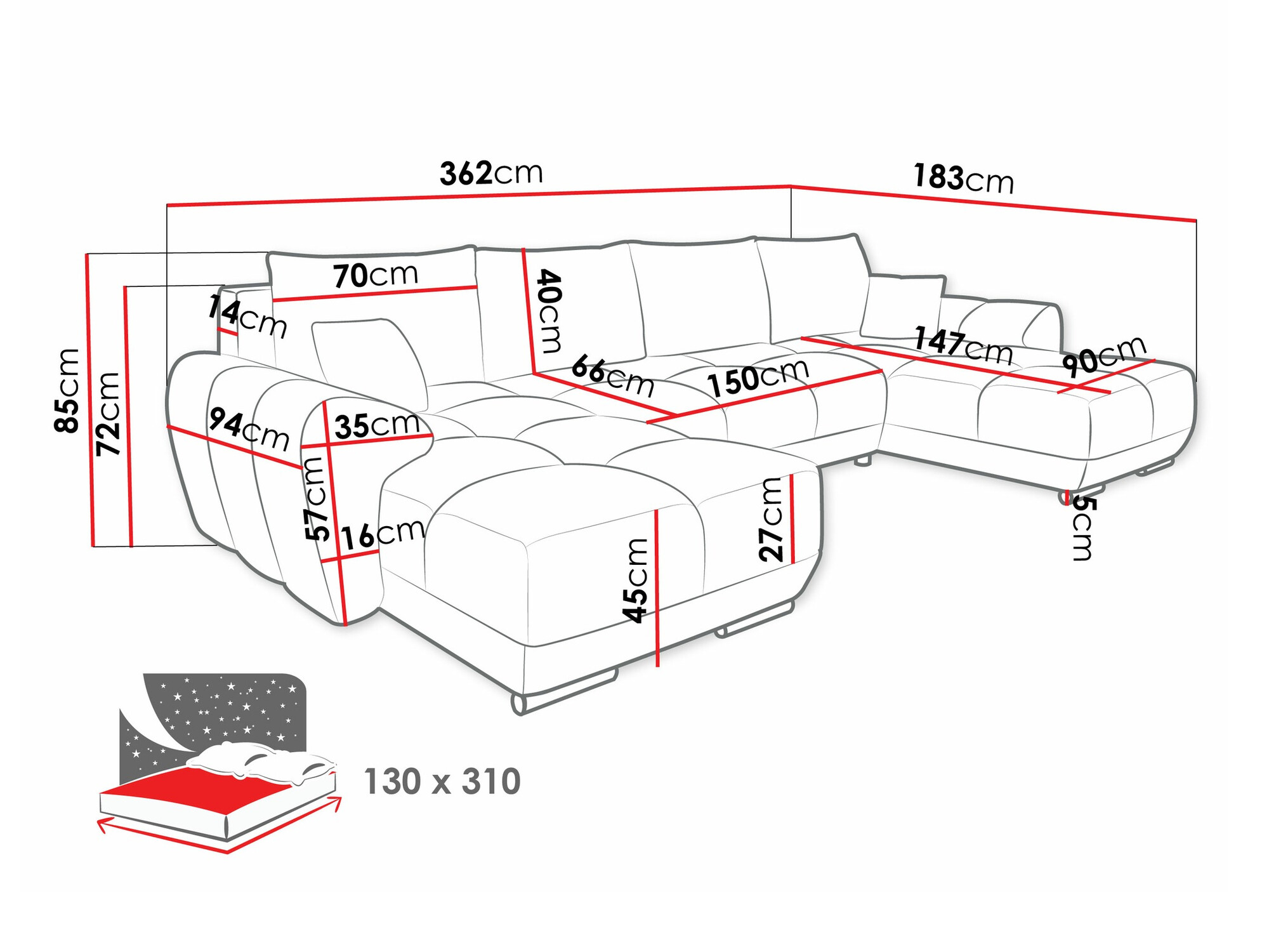 Sofá rinconero Camden 101 (Velo 623)